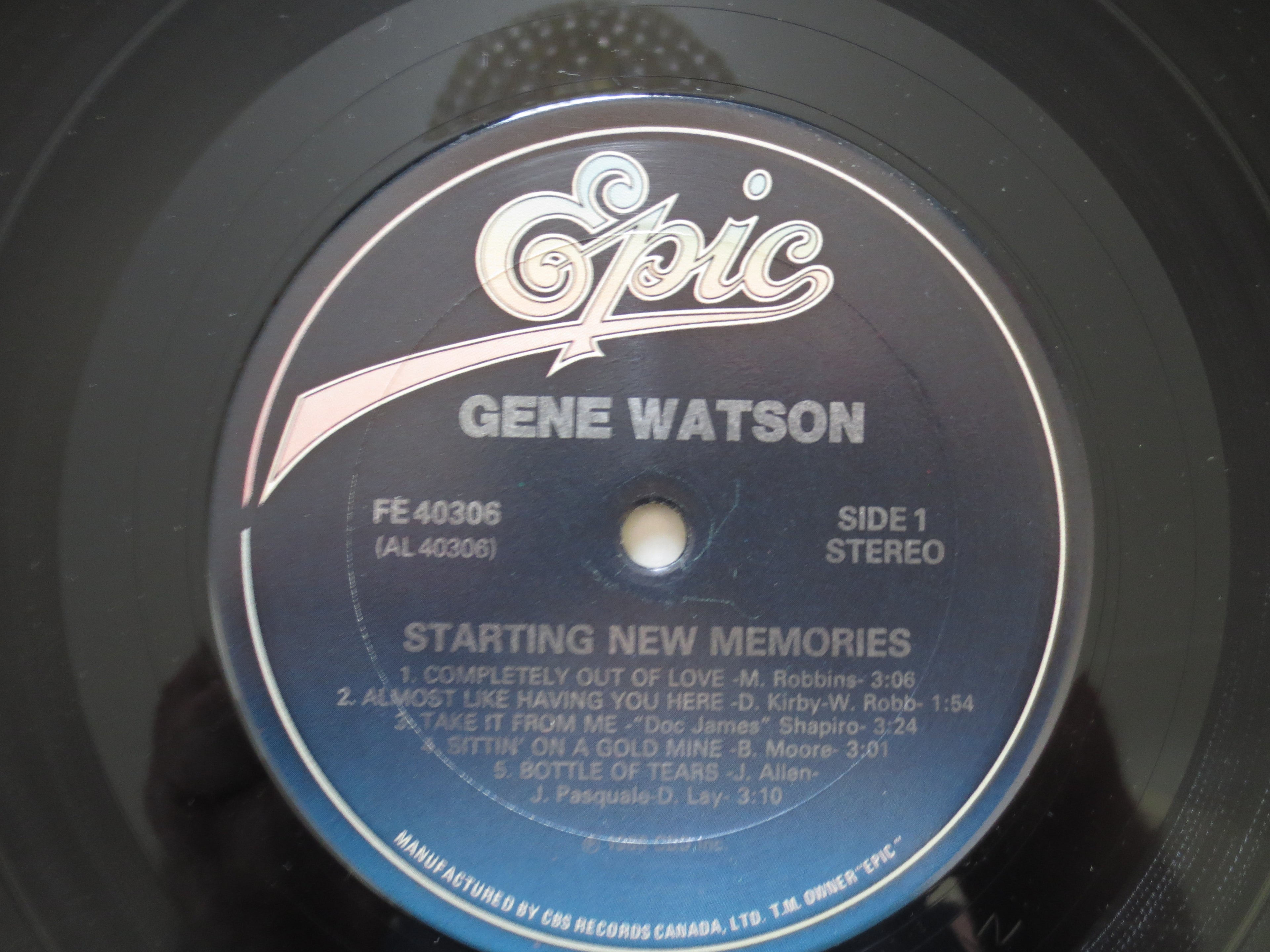 Gene Watson – Starting New Memories (1986) Vinyl LP