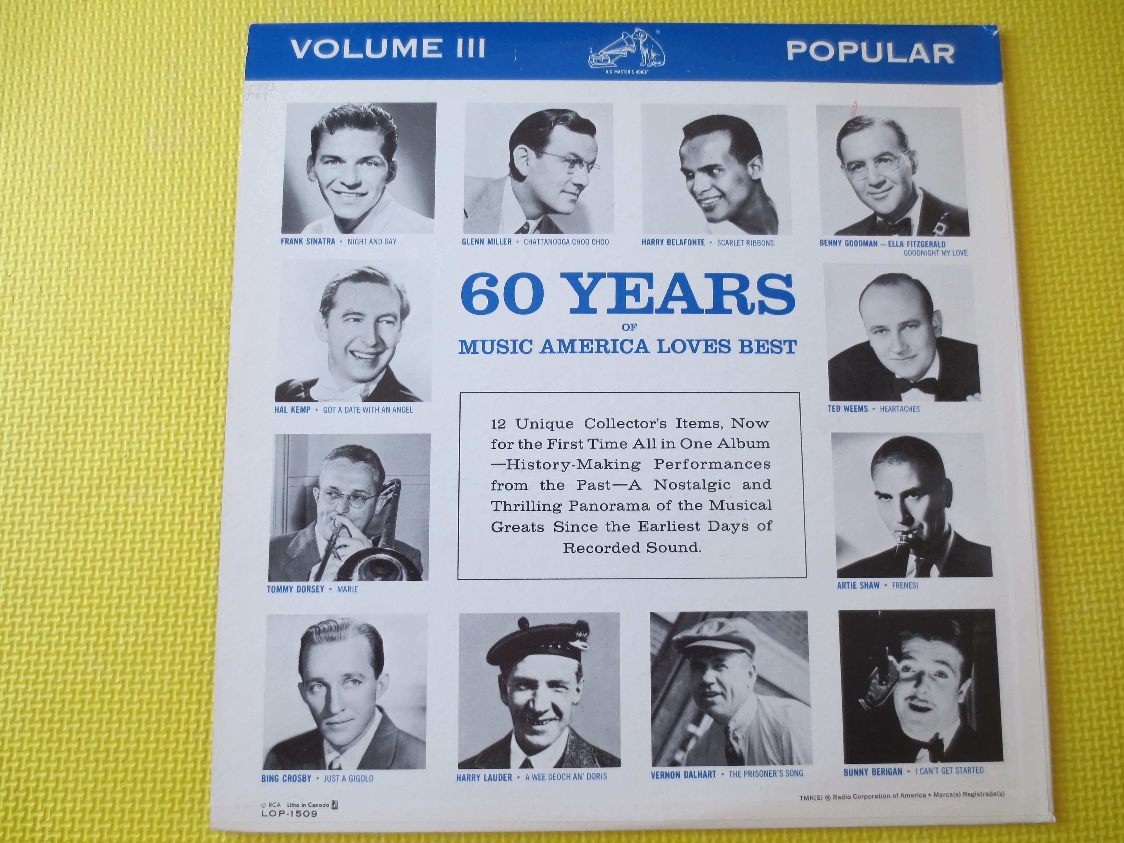 60 Years of Music America Loves Best Vol. III (1961) Vinyl LP