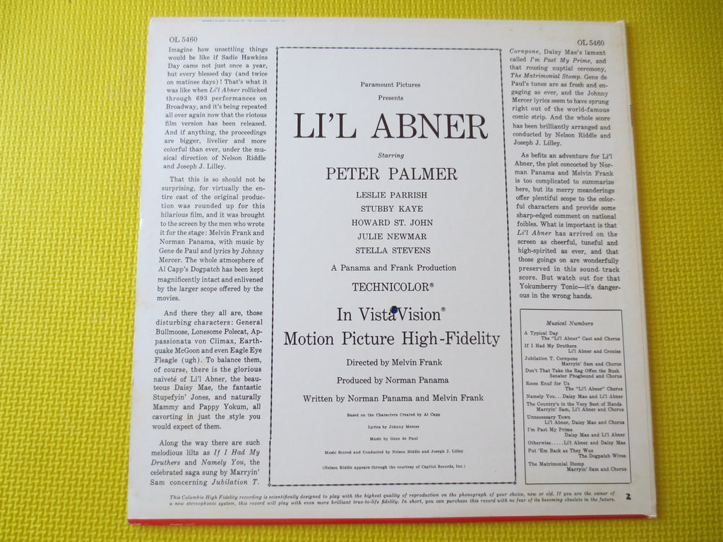 Lil' Abner – Original Soundtrack (1959) Vinyl LP