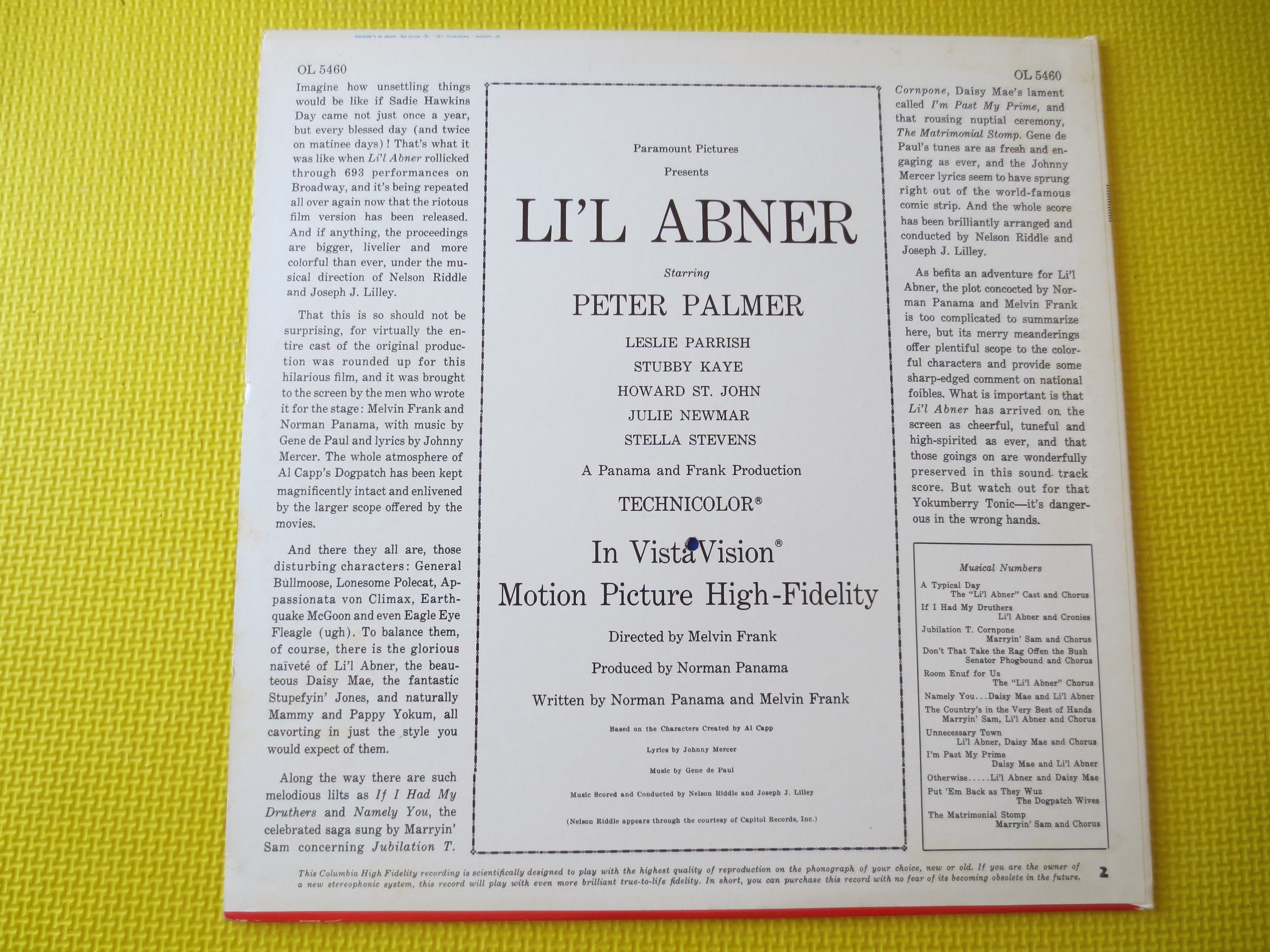 Lil' Abner – Original Soundtrack (1959) Vinyl LP
