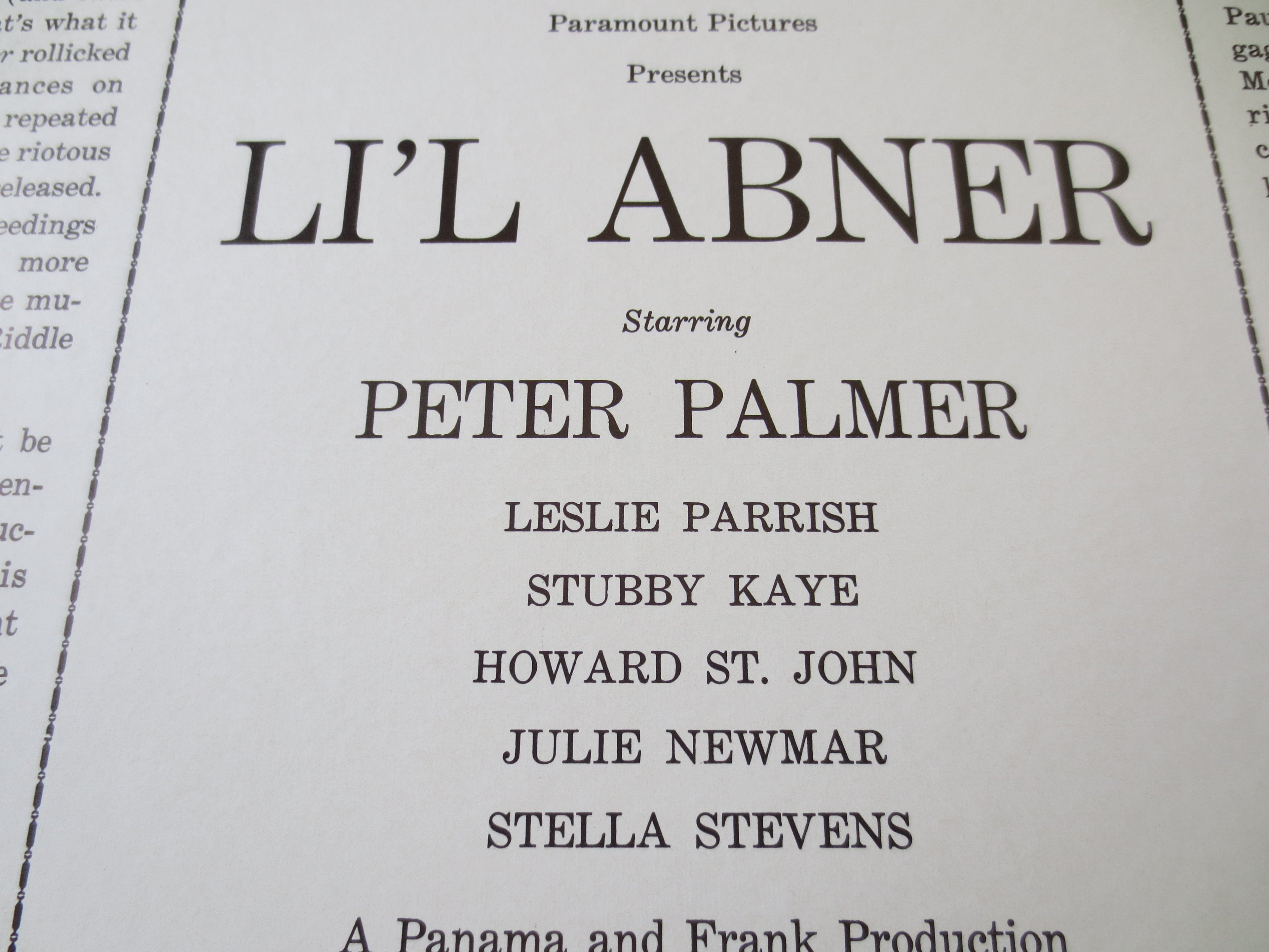 Lil' Abner – Original Soundtrack (1959) Vinyl LP