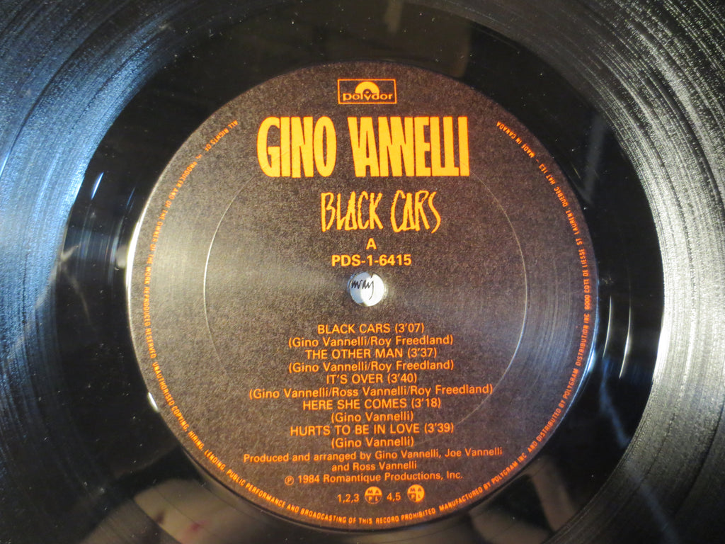 Gino Vannelli – Black Cars (1984) Vinyl LP