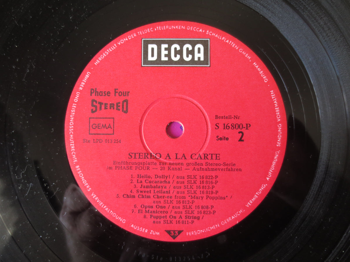 Stereo à la Carte (1968) Vinyl LP