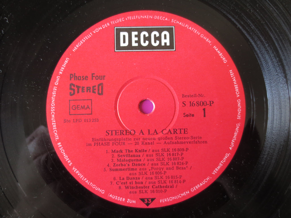 Stereo à la Carte (1968) Vinyl LP