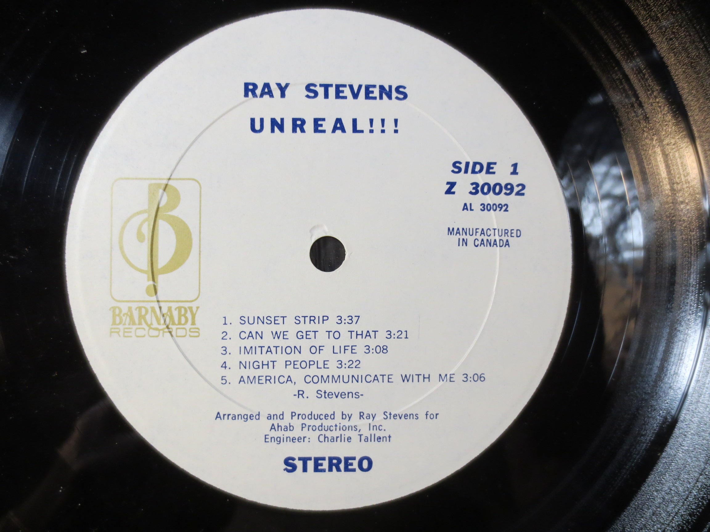 Ray Stevens – Unreal (1970) Vinyl LP
