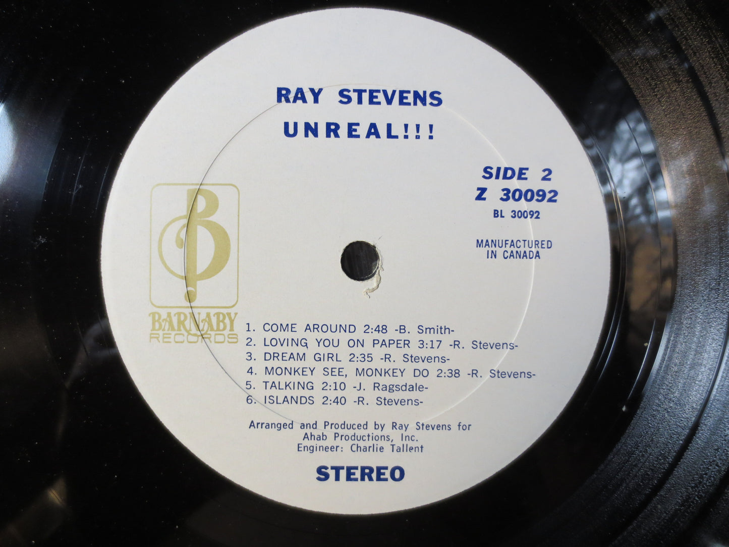 RAY STEVENS, UNREAL Record, Ray Stevens Record, Ray Stevens Vinyl, Ray Stevens Lp, Vintage Vinyl, Vinyl, 1970 Records