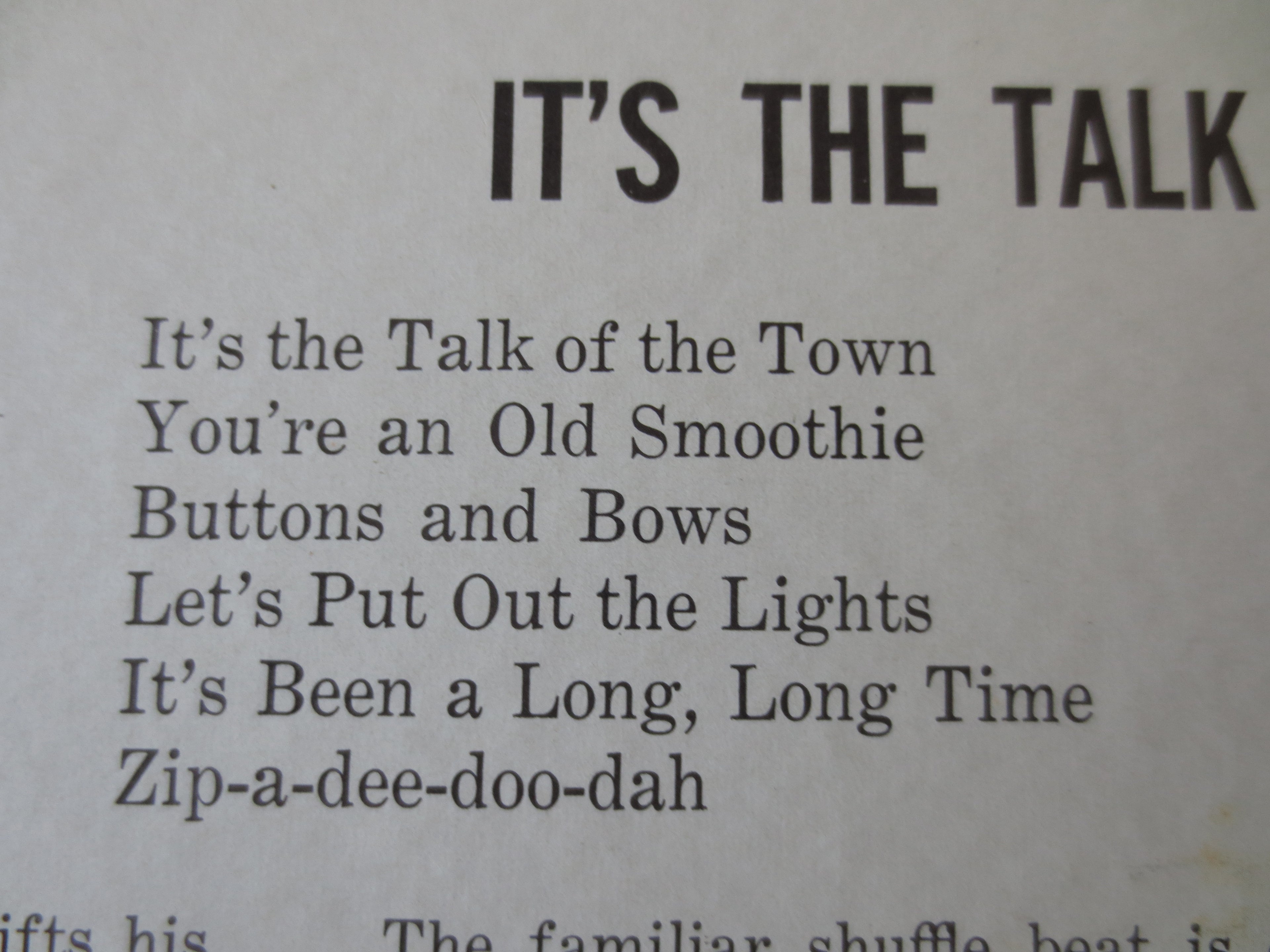 Ray Conniff – It's the Talk of the Town (1959) Vinyl LP