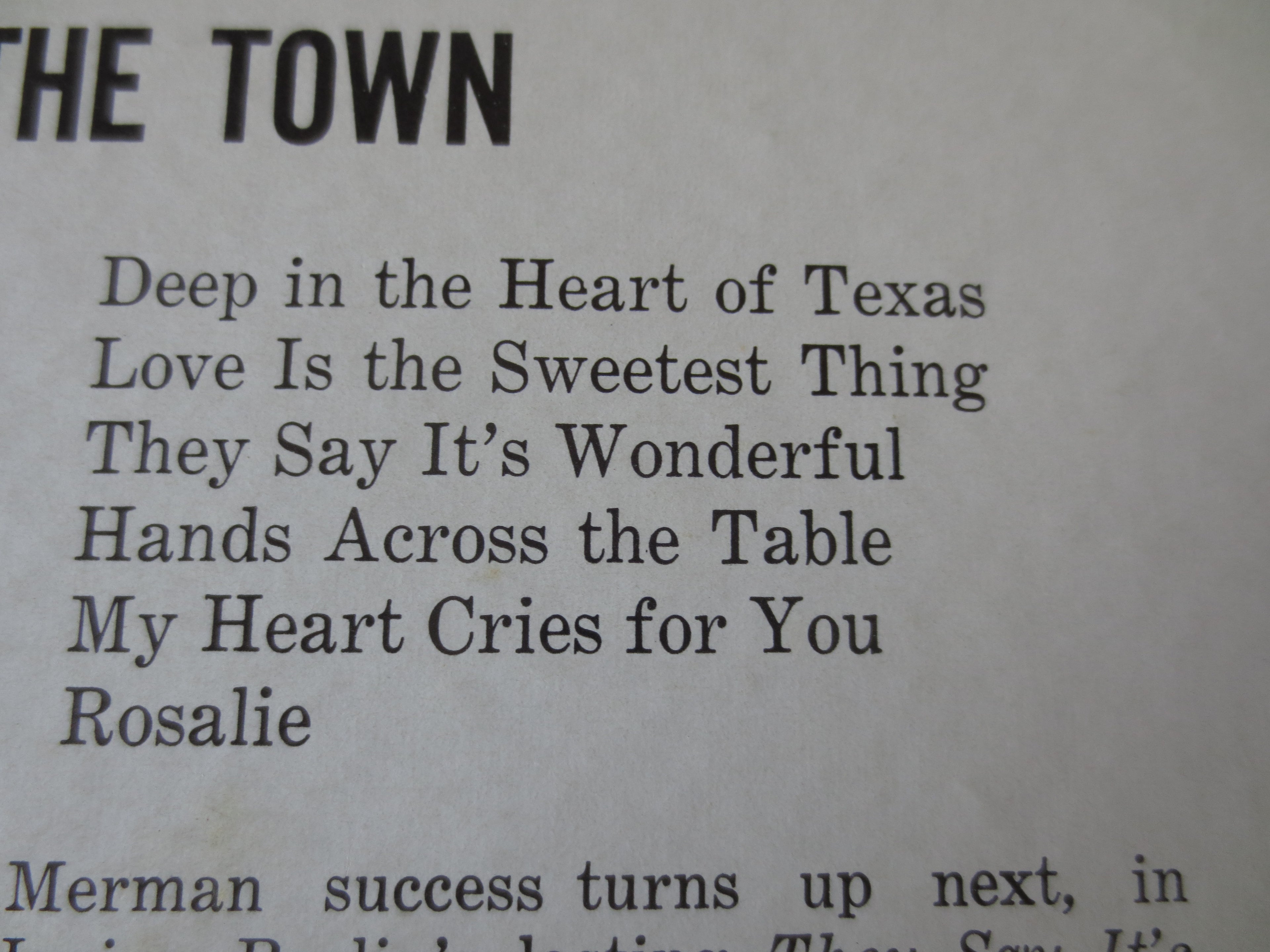Ray Conniff – It's the Talk of the Town (1959) Vinyl LP