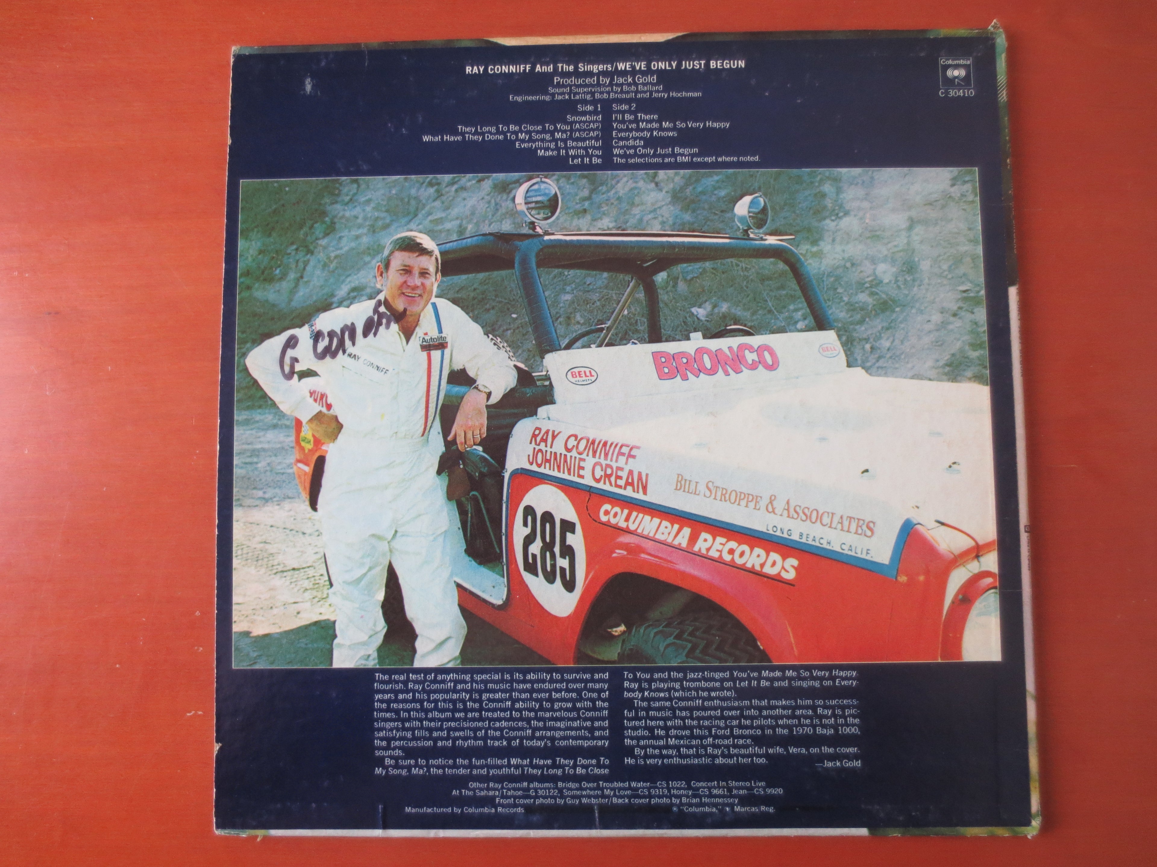 Ray Conniff – We've Only Just Begun (1970) Vinyl LP