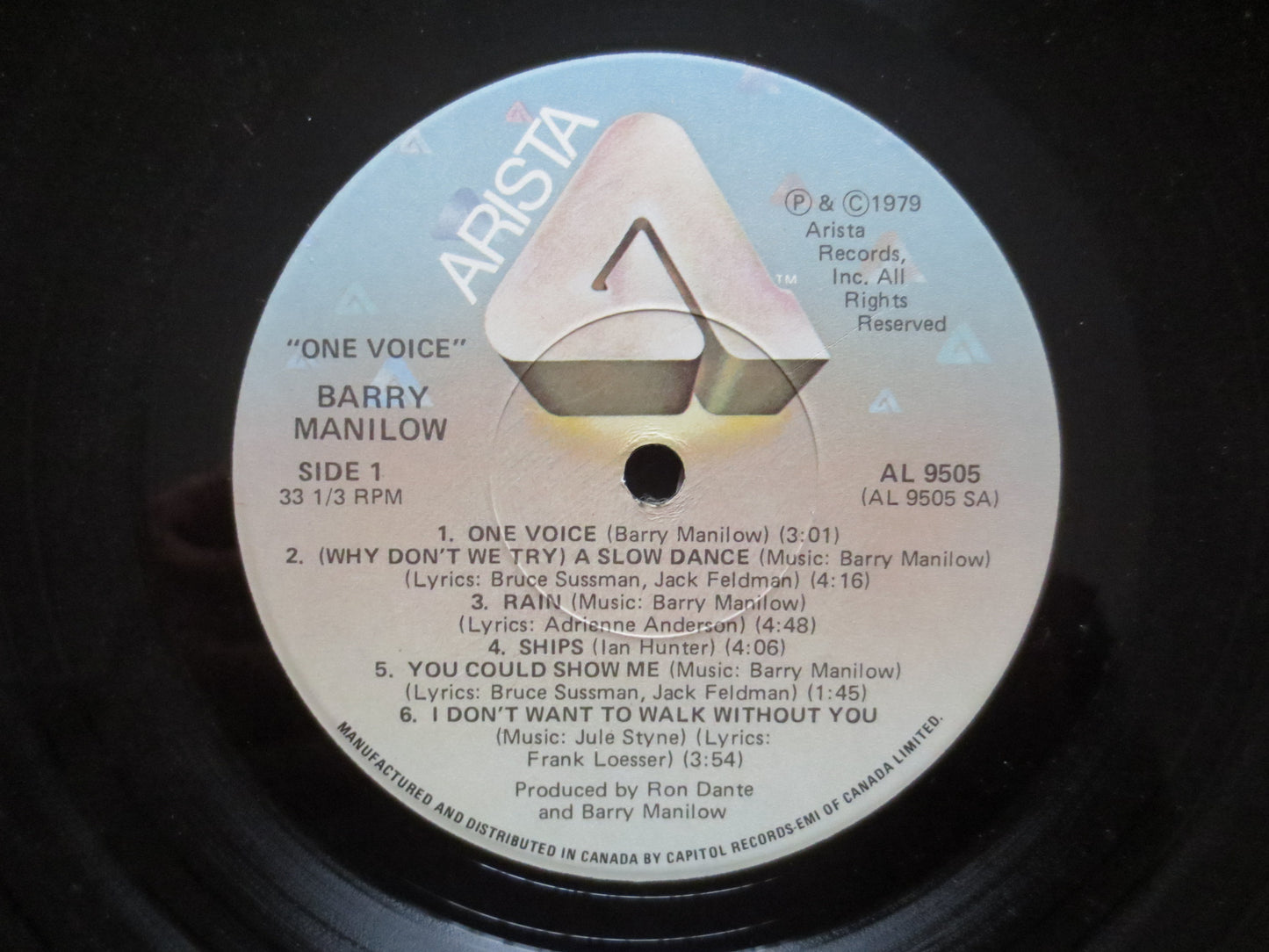 BARRY MANILOW Record, One VOICE Album, Barry Manilow Album, Barry Manilow Vinyl, Barry Manilow Lp, Vintage Lp, 1979 Records