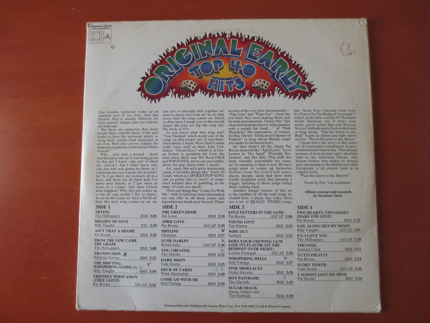 DOT RECORDS, Original Top 40 HITS, 2 Records, Tab Hunter Records, Surfaris Records, Pop Album, Vinyl Albums, 1973 Records