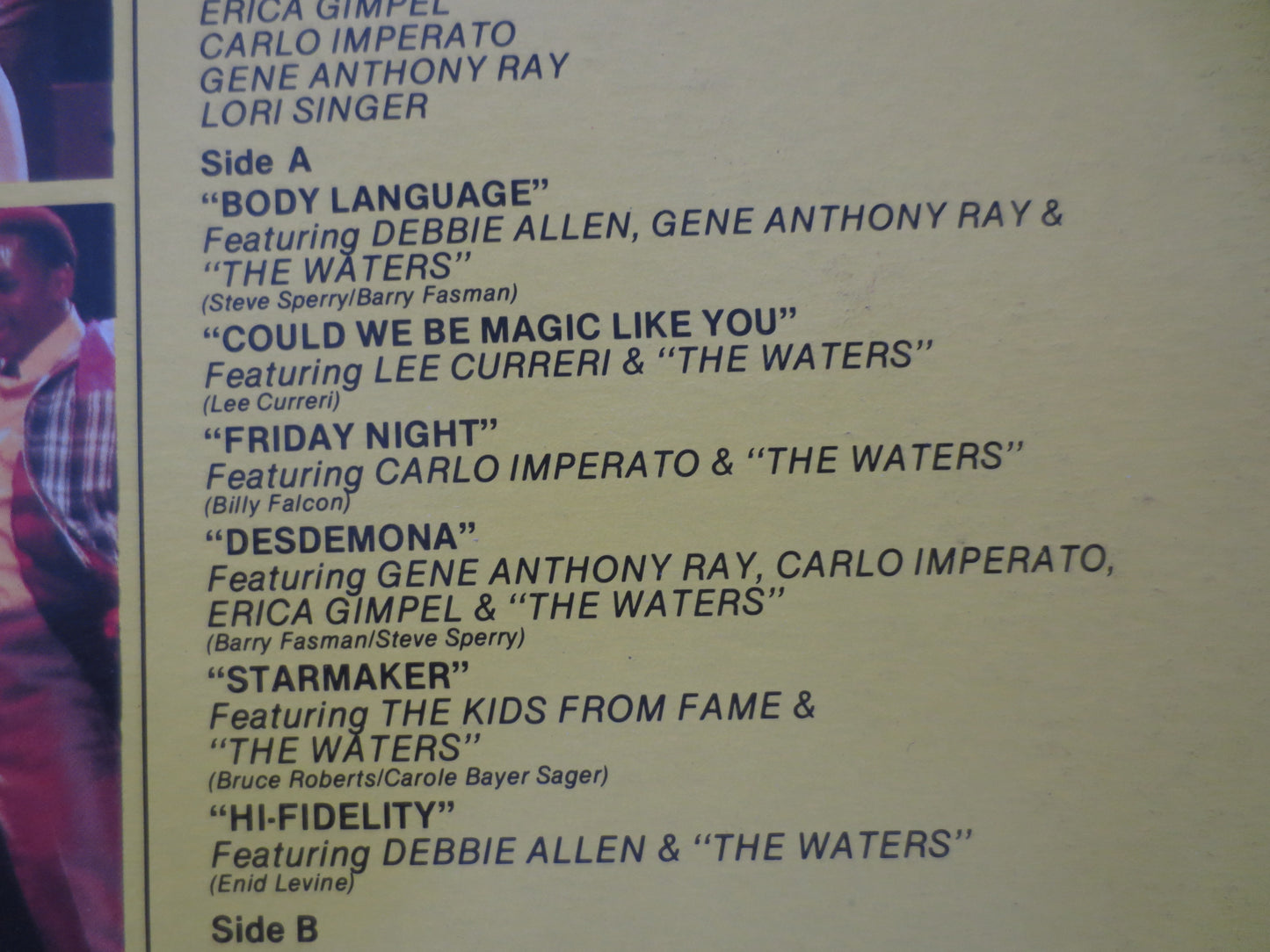 FAME, Fame KIDS, Fame Kids LIVE, Pop Record, Fame Soundtrack, Pop Vinyl, Vintage Vinyl, Pop Music Album, Lps, 1983 Records