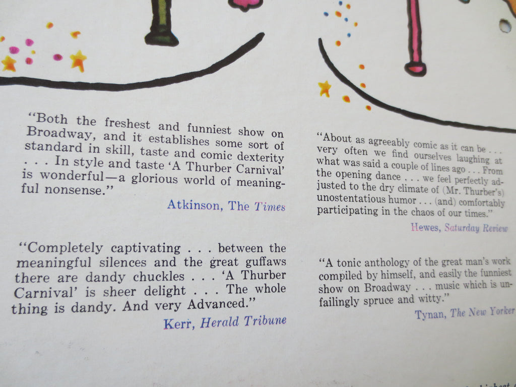 Various Artists – A Thurber Carnival (1960) Vinyl LP