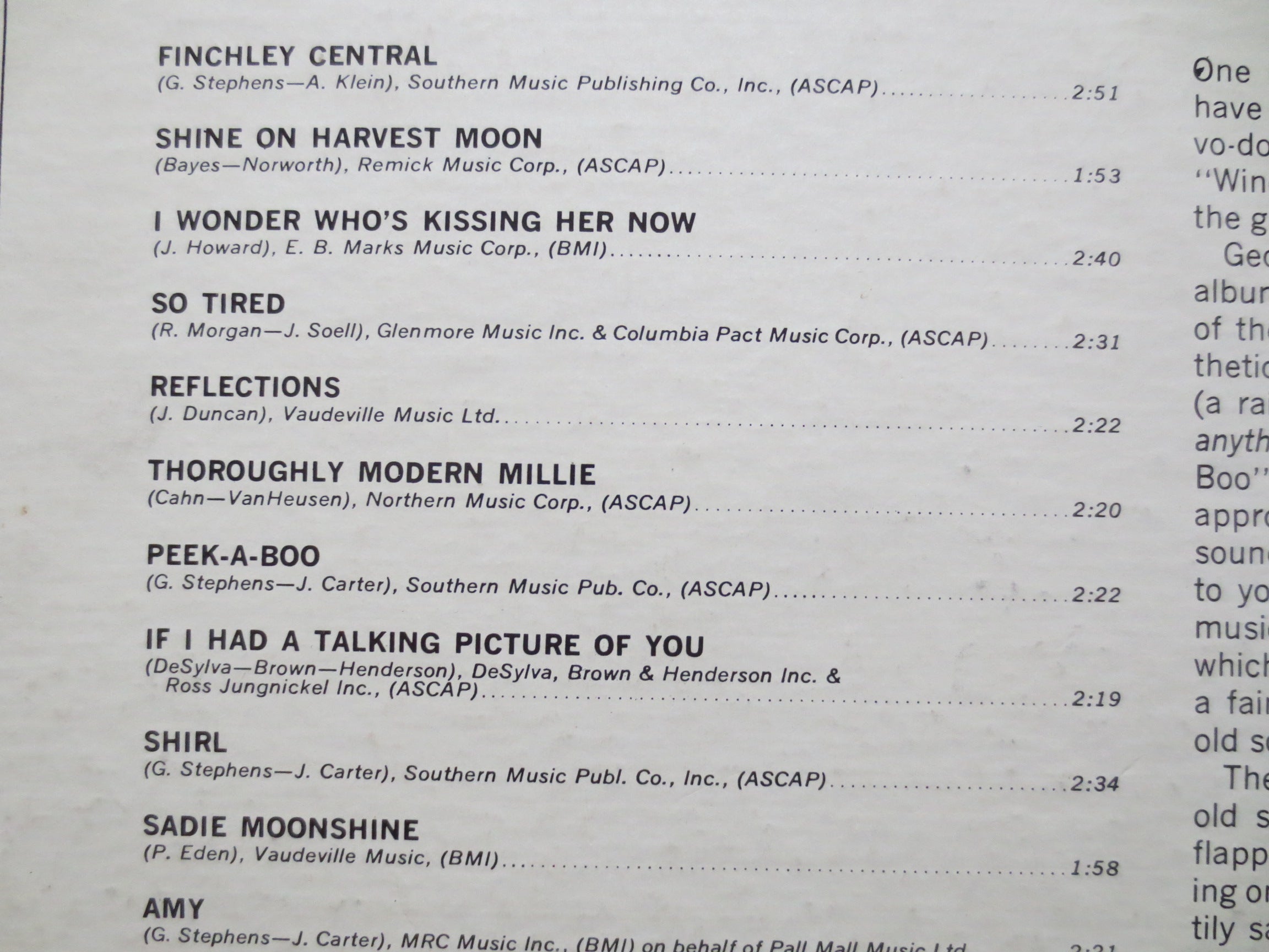 New Vaudeville Band – On Tour (1967) Vinyl LP