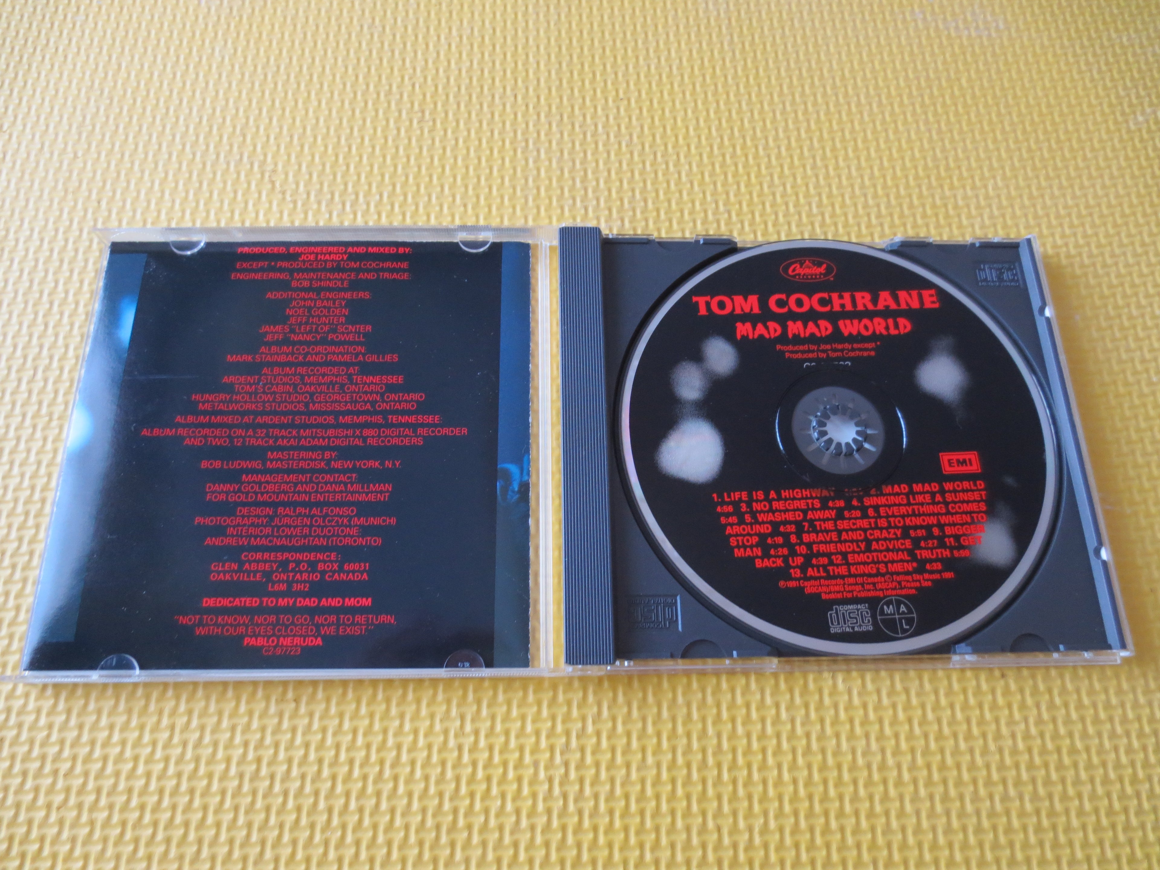 Tom Cochrane – Mad Mad World (1991) CD