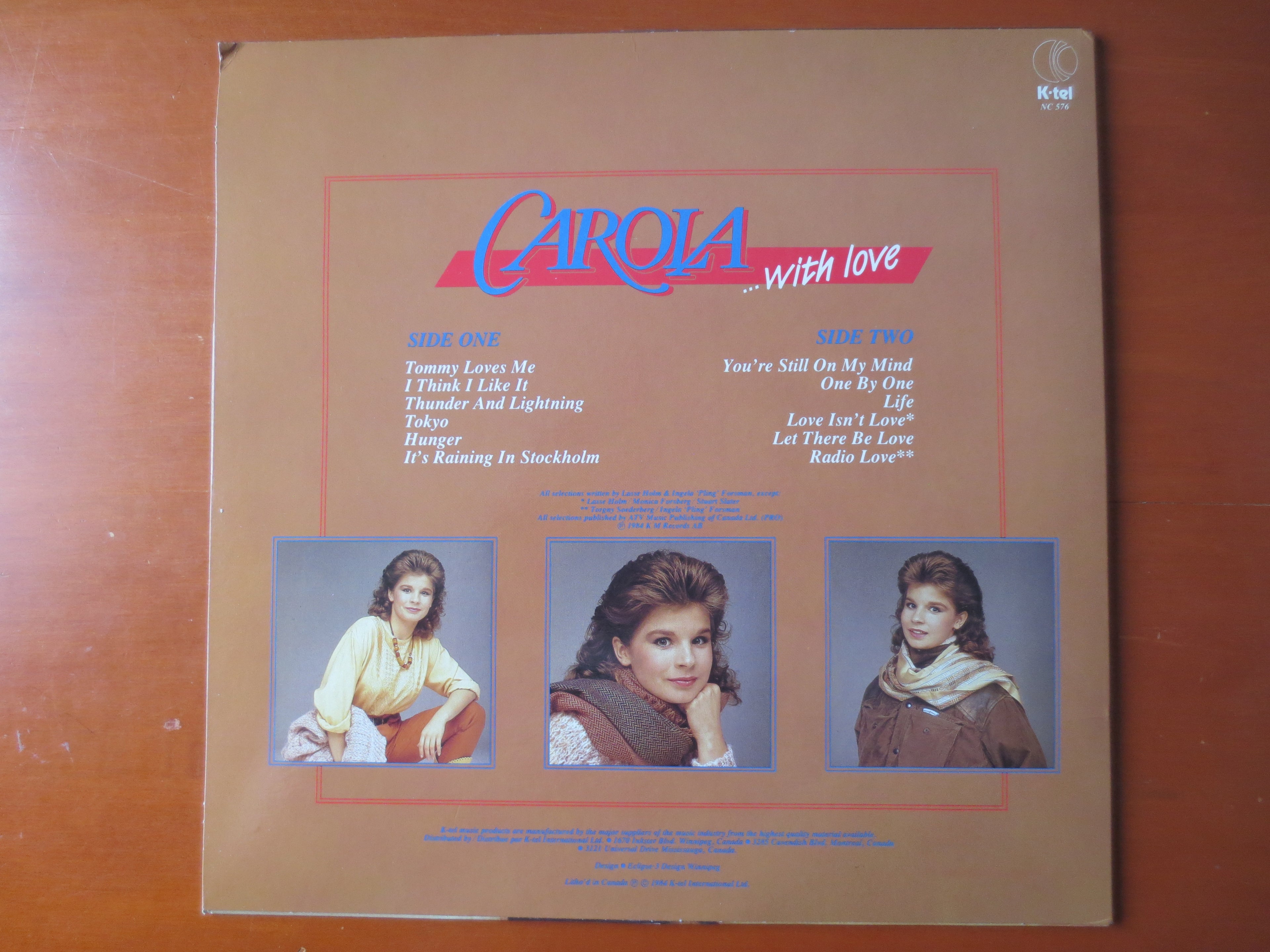 Carola – With Love (1984) Vinyl LP