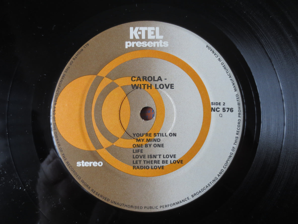 Carola – With Love (1984) Vinyl LP