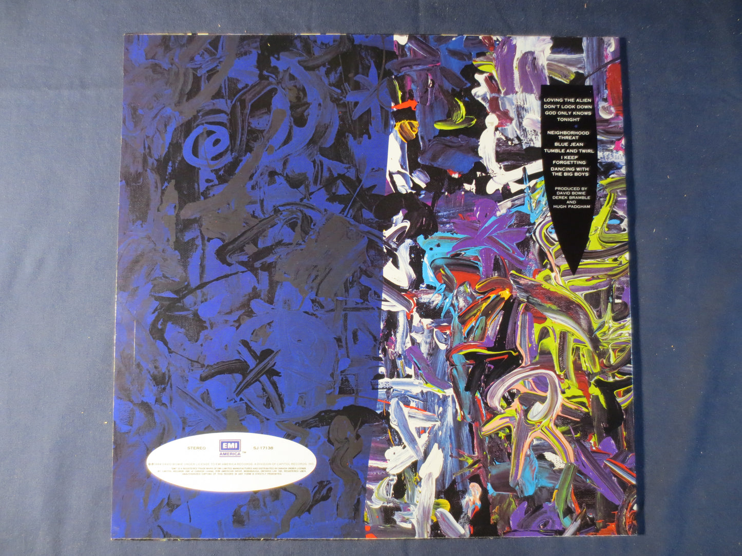 DAVID BOWIE, Tonight, Rock Records, David Bowie Record Vinyl, Records, Vinyl Record, Bowie Vinyl, Vinyl Lp, 1984 Records