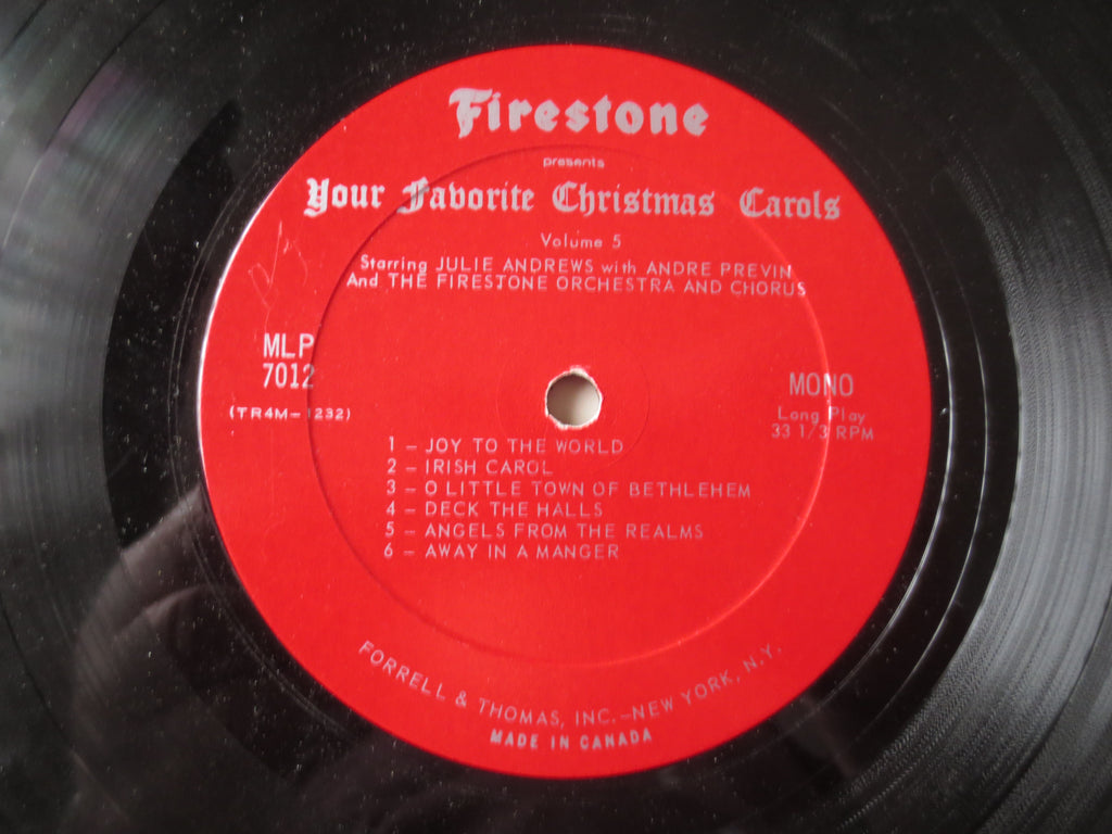 JULIE ANDREWS, Christmas Album, 1966 Record, Vinyl Lp