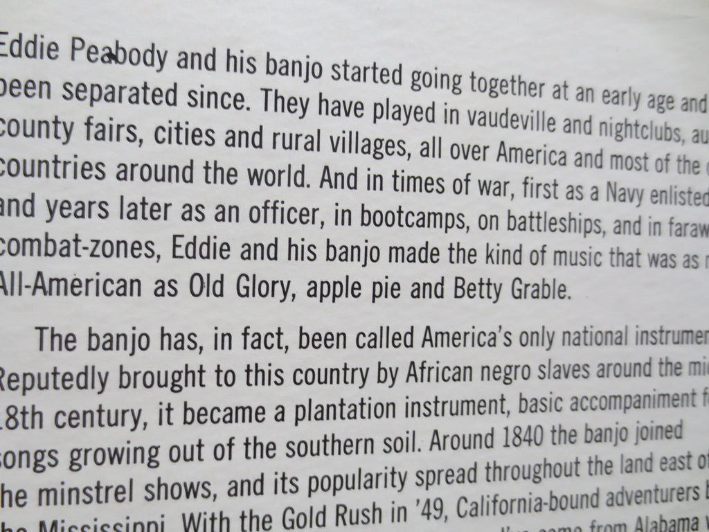 Eddie Peabody – Mr. Banjo's Back in Town (1967) Vinyl LP