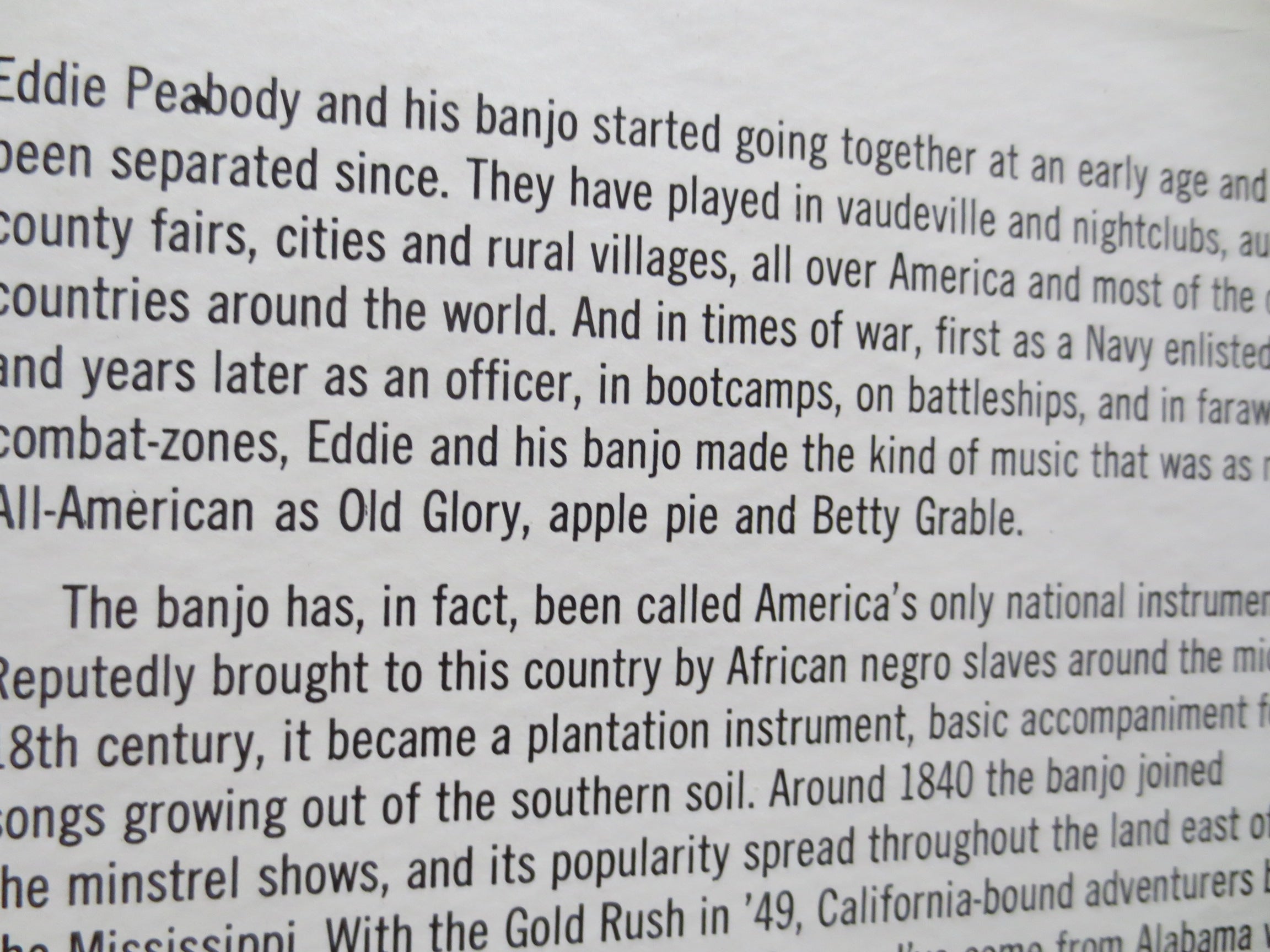 Eddie Peabody – Mr. Banjo's Back in Town (1967) Vinyl LP