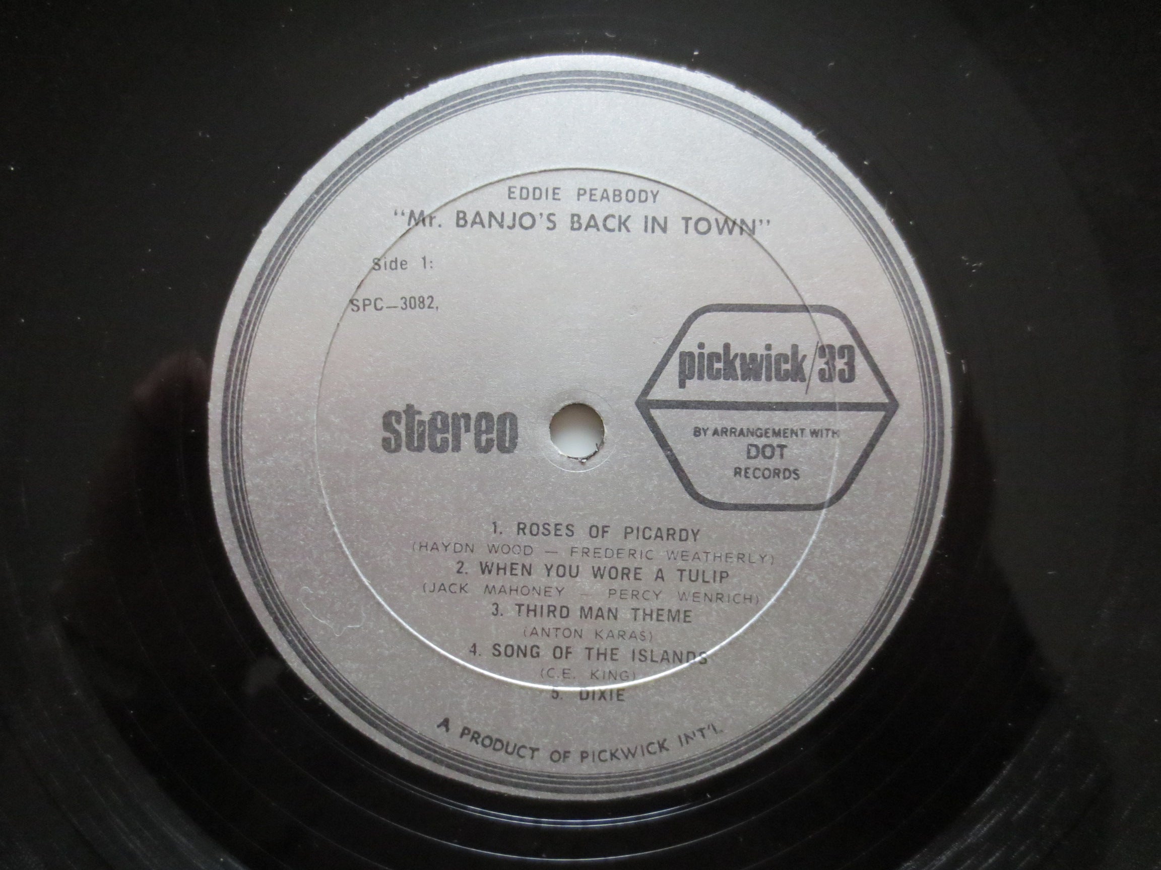 Eddie Peabody – Mr. Banjo's Back in Town (1967) Vinyl LP