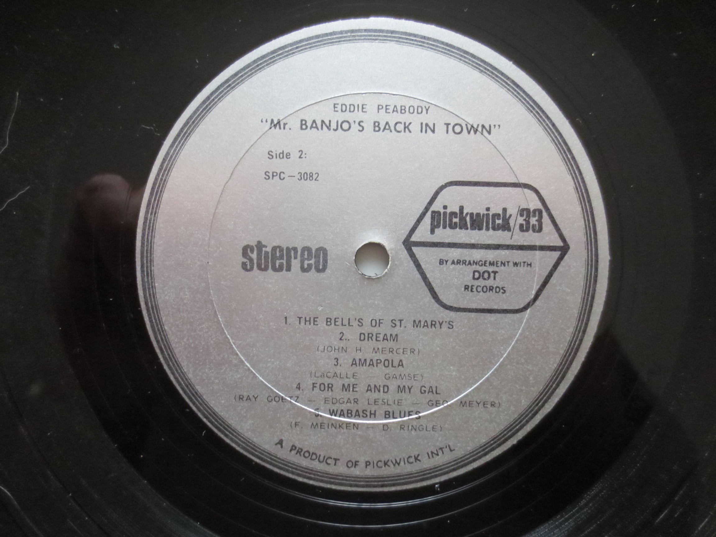 Eddie Peabody – Mr. Banjo's Back in Town (1967) Vinyl LP