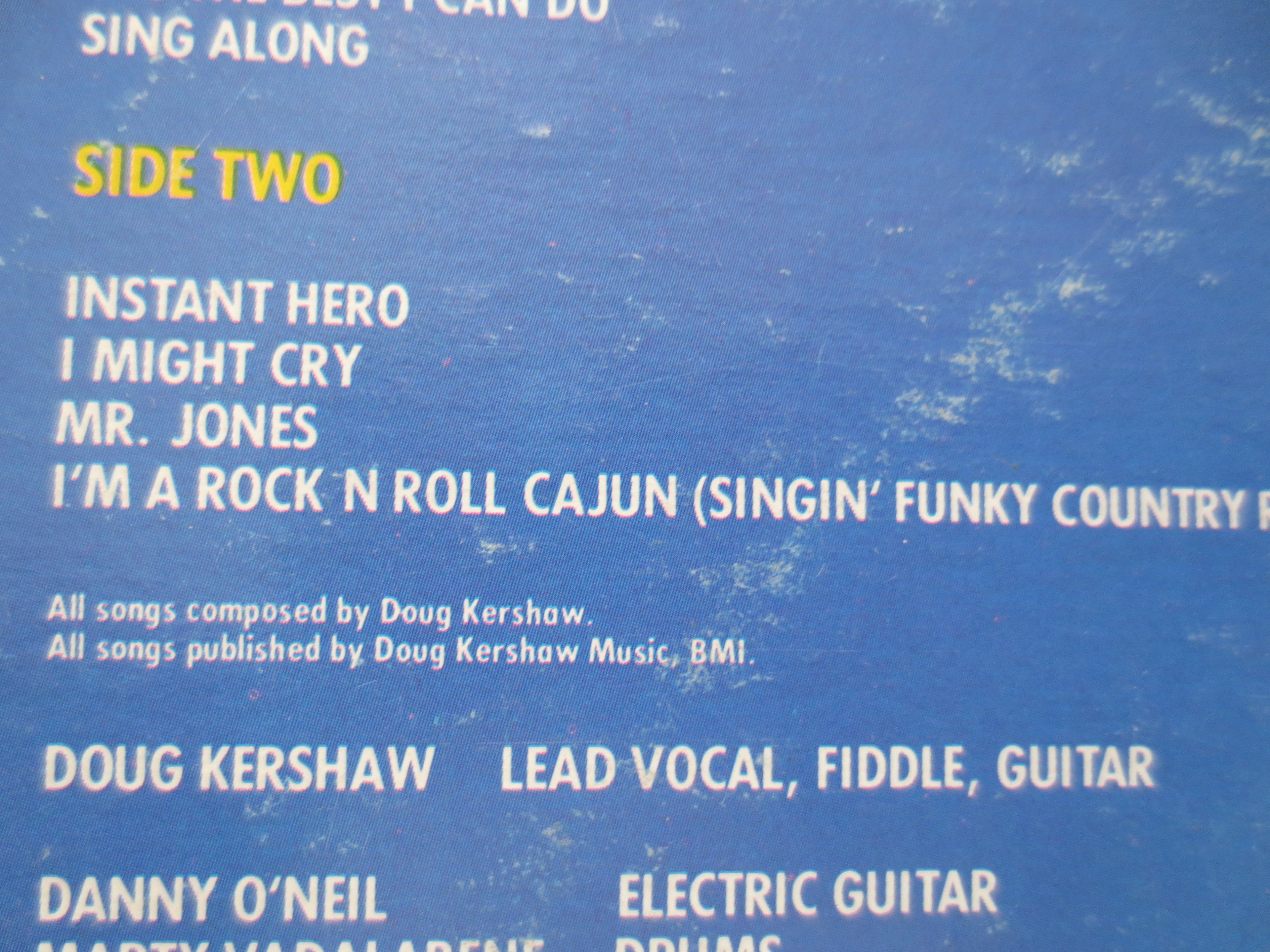 Doug Kershaw – Instant Hero (1981) Vinyl LP