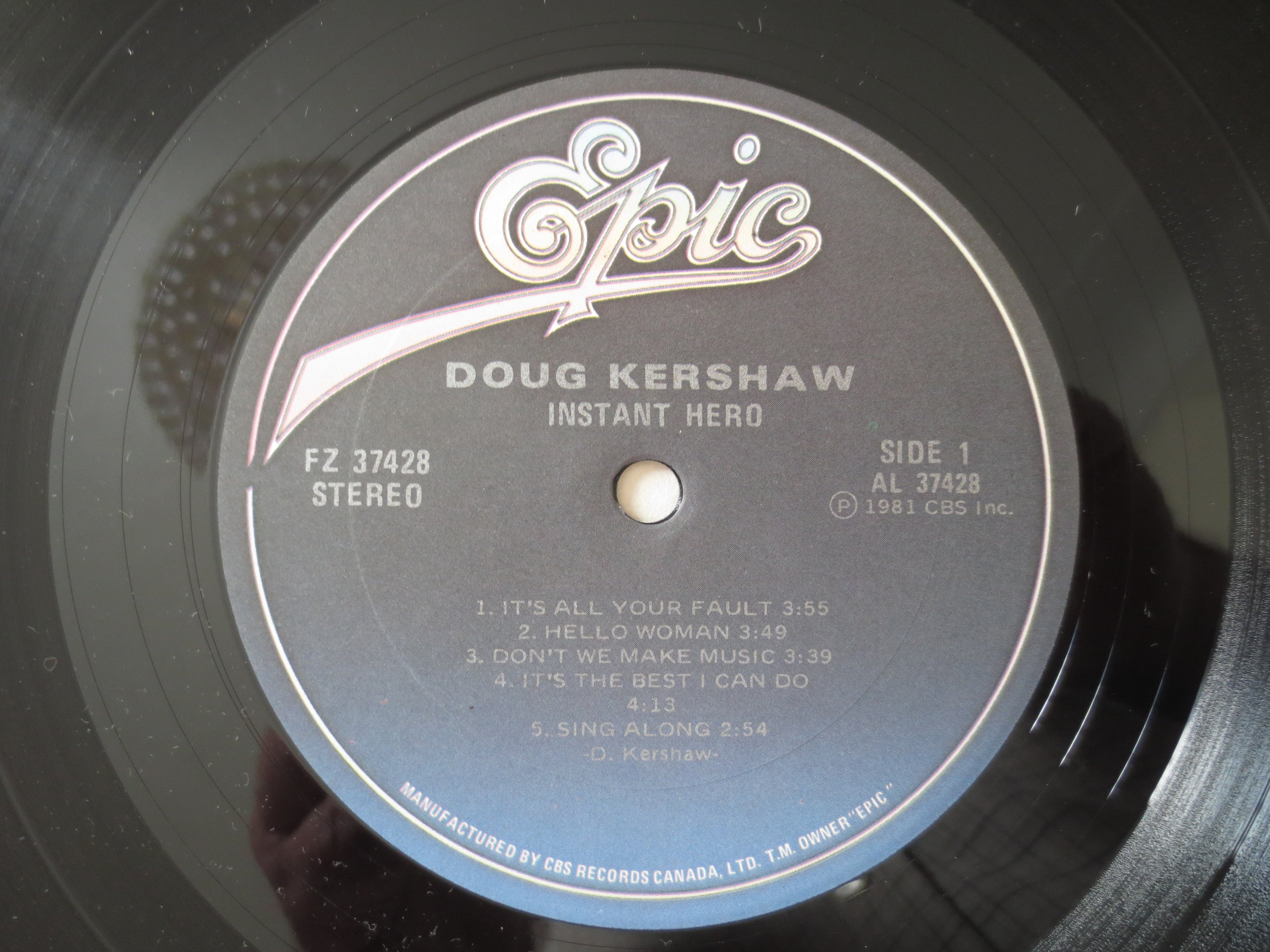 Doug Kershaw – Instant Hero (1981) Vinyl LP