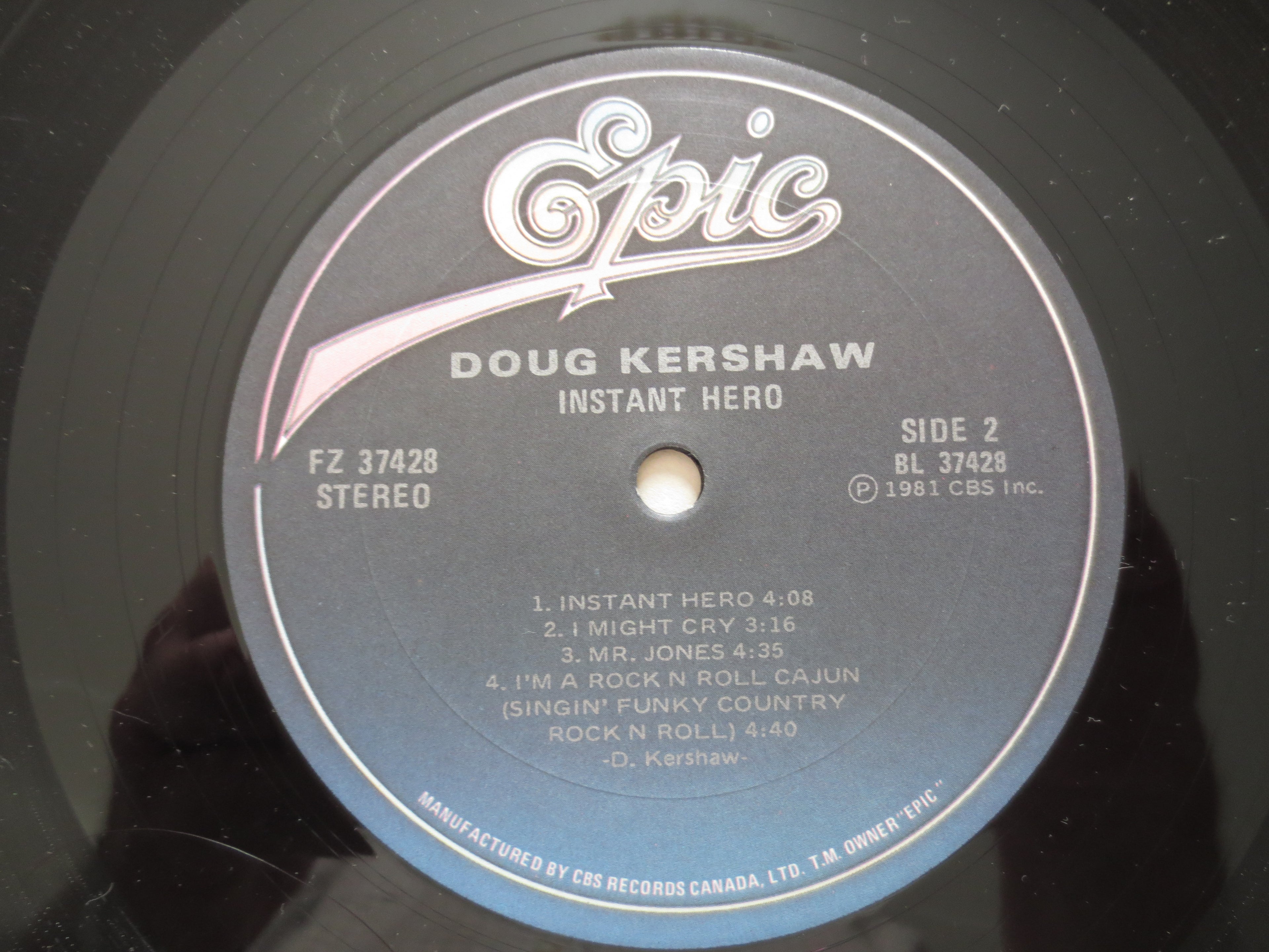 Doug Kershaw – Instant Hero (1981) Vinyl LP