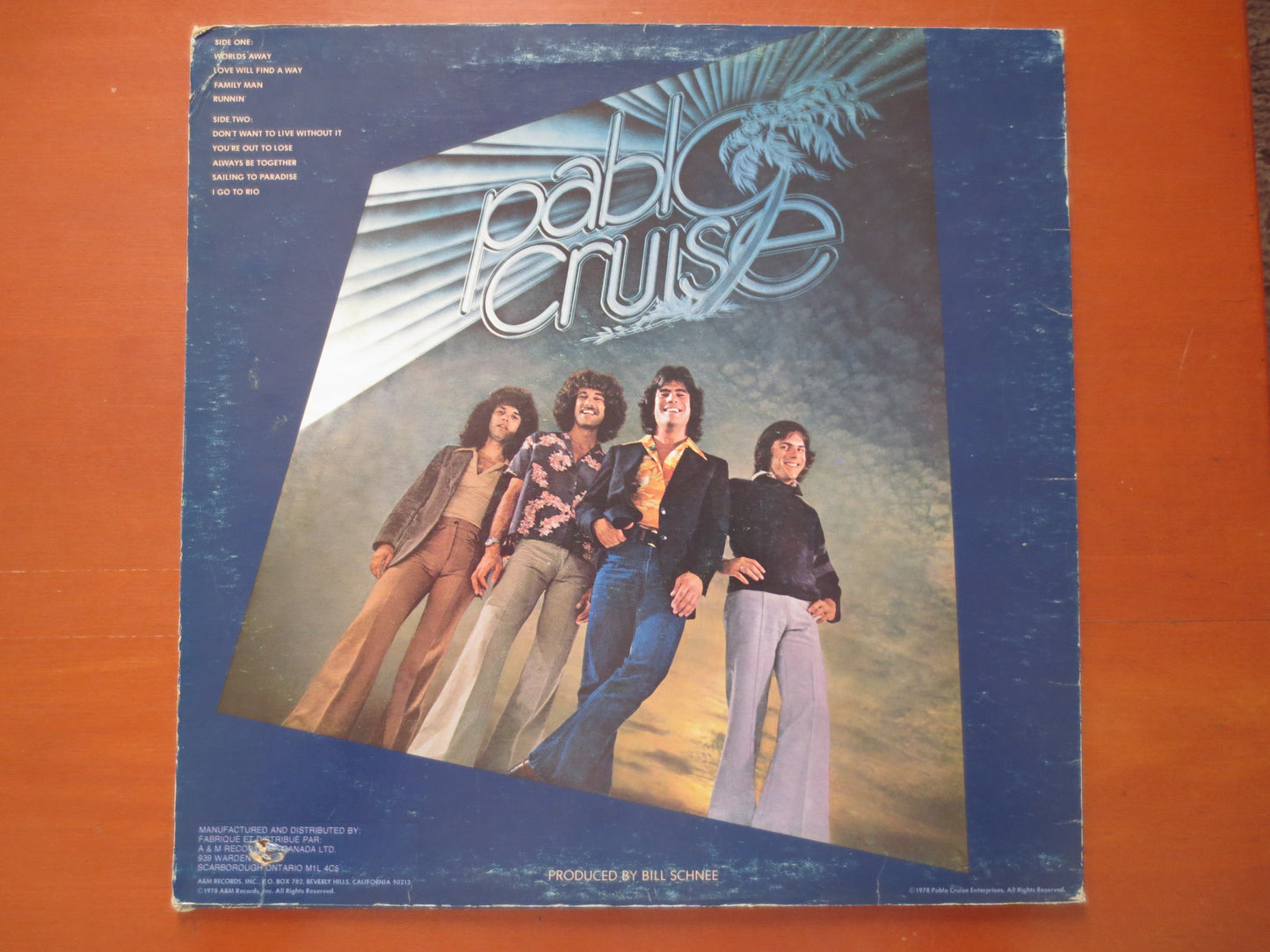 PABLO CRUISE, WORLDS Away, Pablo Cruise Album, Pablo Cruise Vinyl, Pablo Cruise Lp, Vinyl Album, Vinyl, 1978 Records