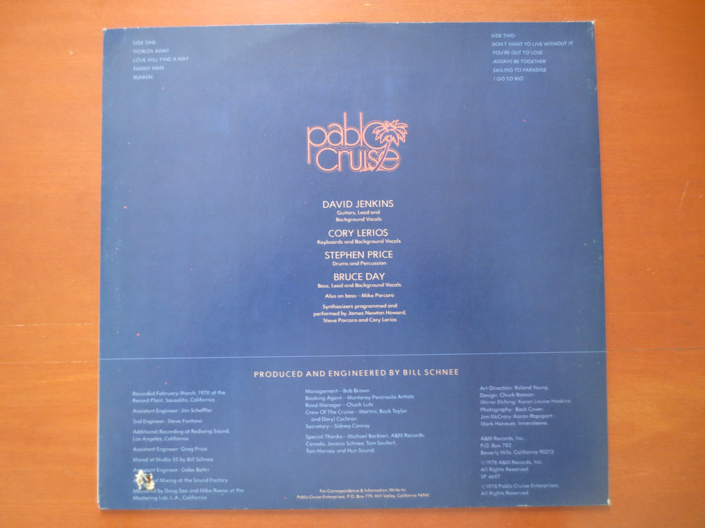 Pablo Cruise – Worlds Away (1978) Vinyl LP