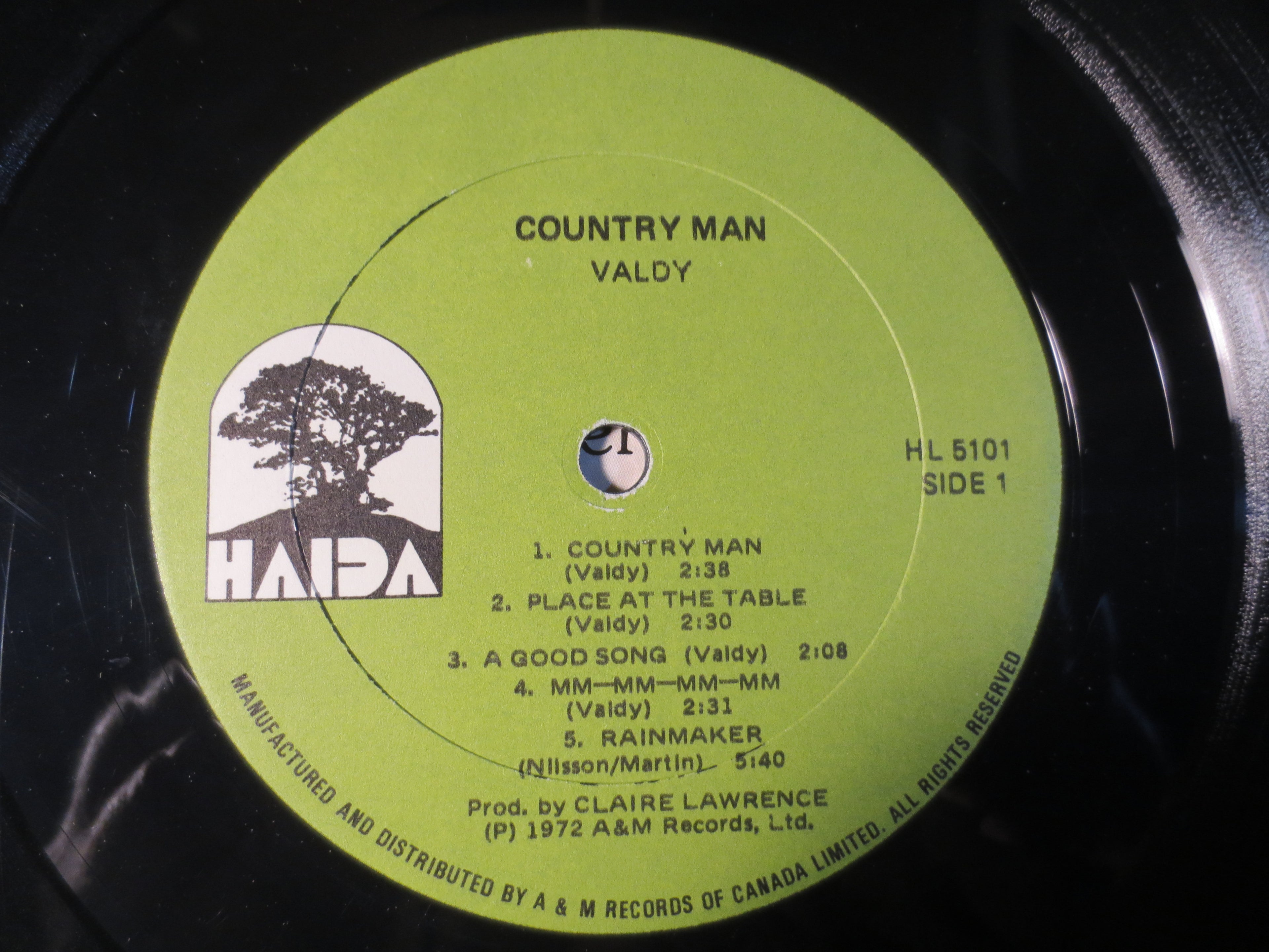 VALDY, VALDY Records, COUNTRY MAN, Valdy Albums, Valdy Vinyl, Vinyl Lp's, Country Records, Vinyl Lps, Vintage Vinyl, 1972 Records