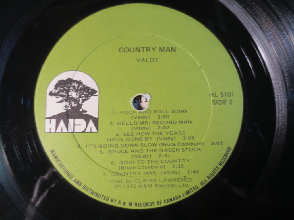 Valdy – Country Man (1972) Vinyl LP