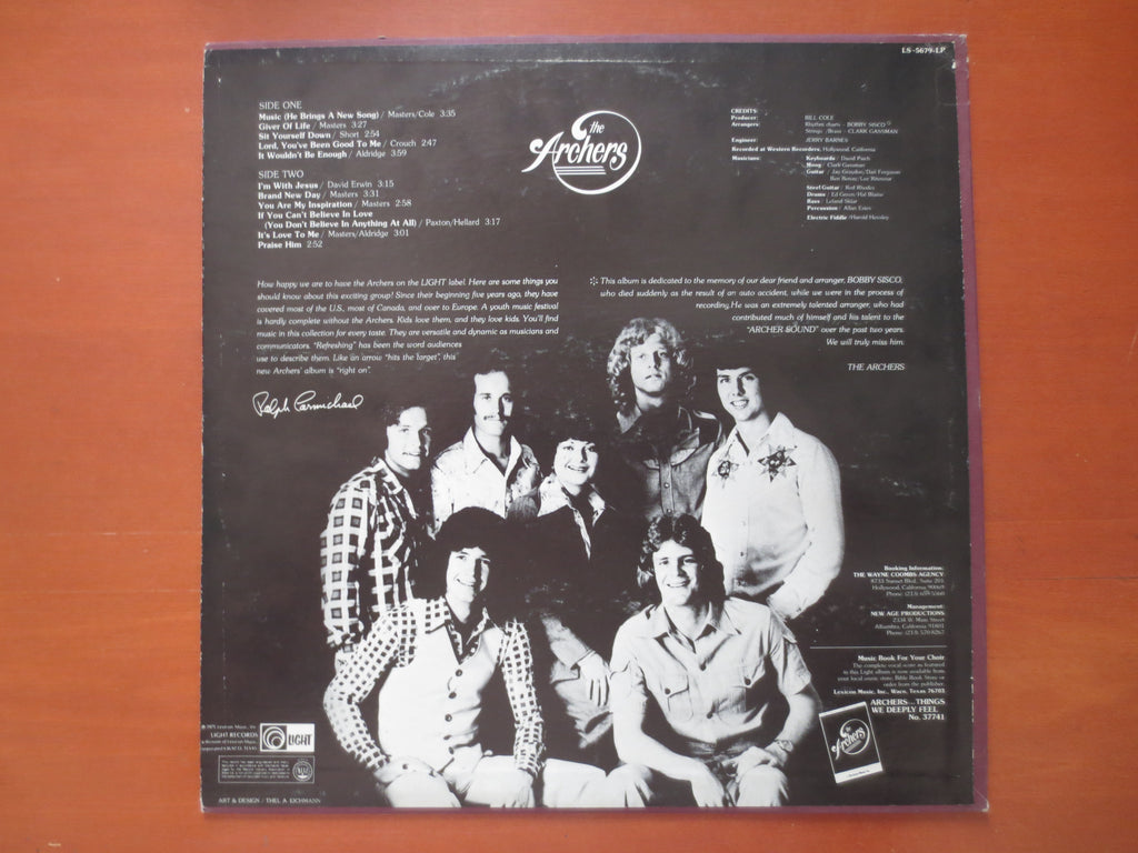 The Archers – Things We Deeply Feel (1975) Vinyl LP
