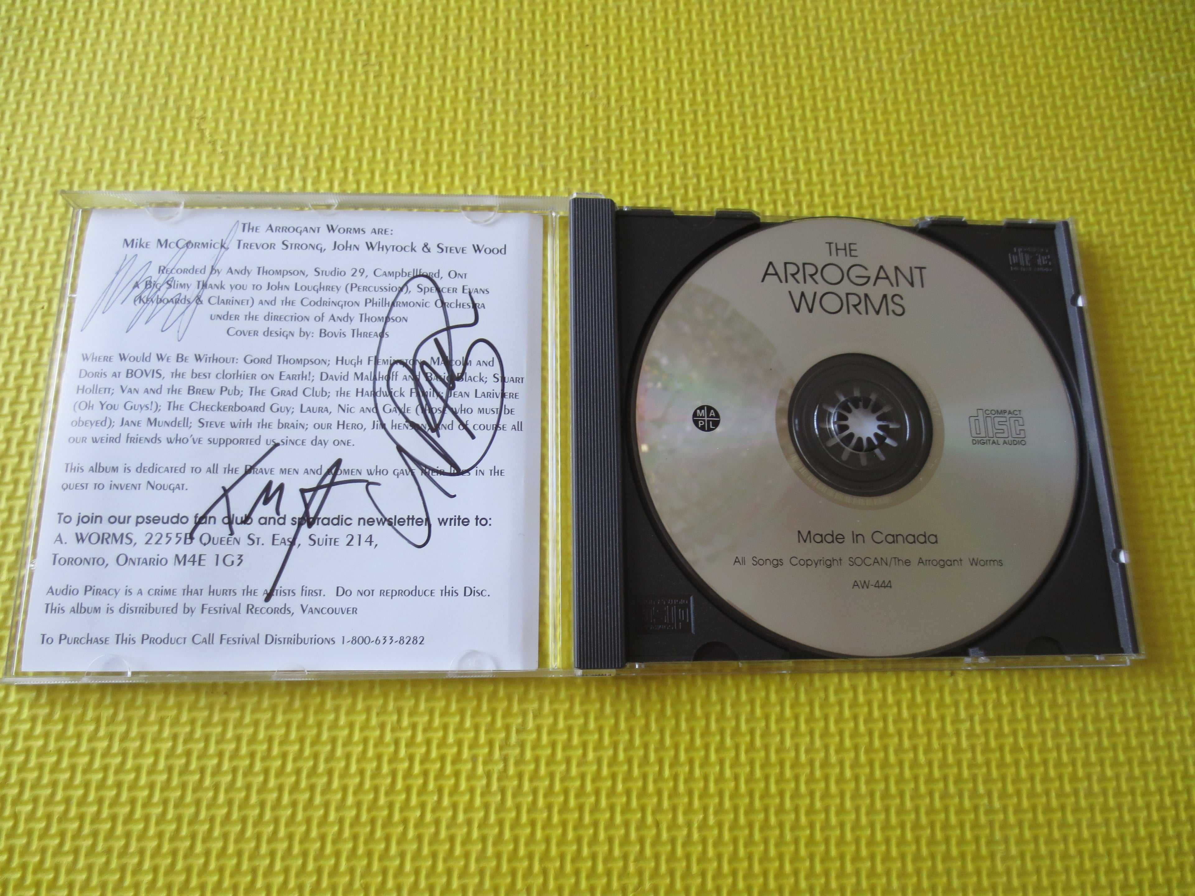 The Arrogant Worms – The Arrogant Worms (1992) CD