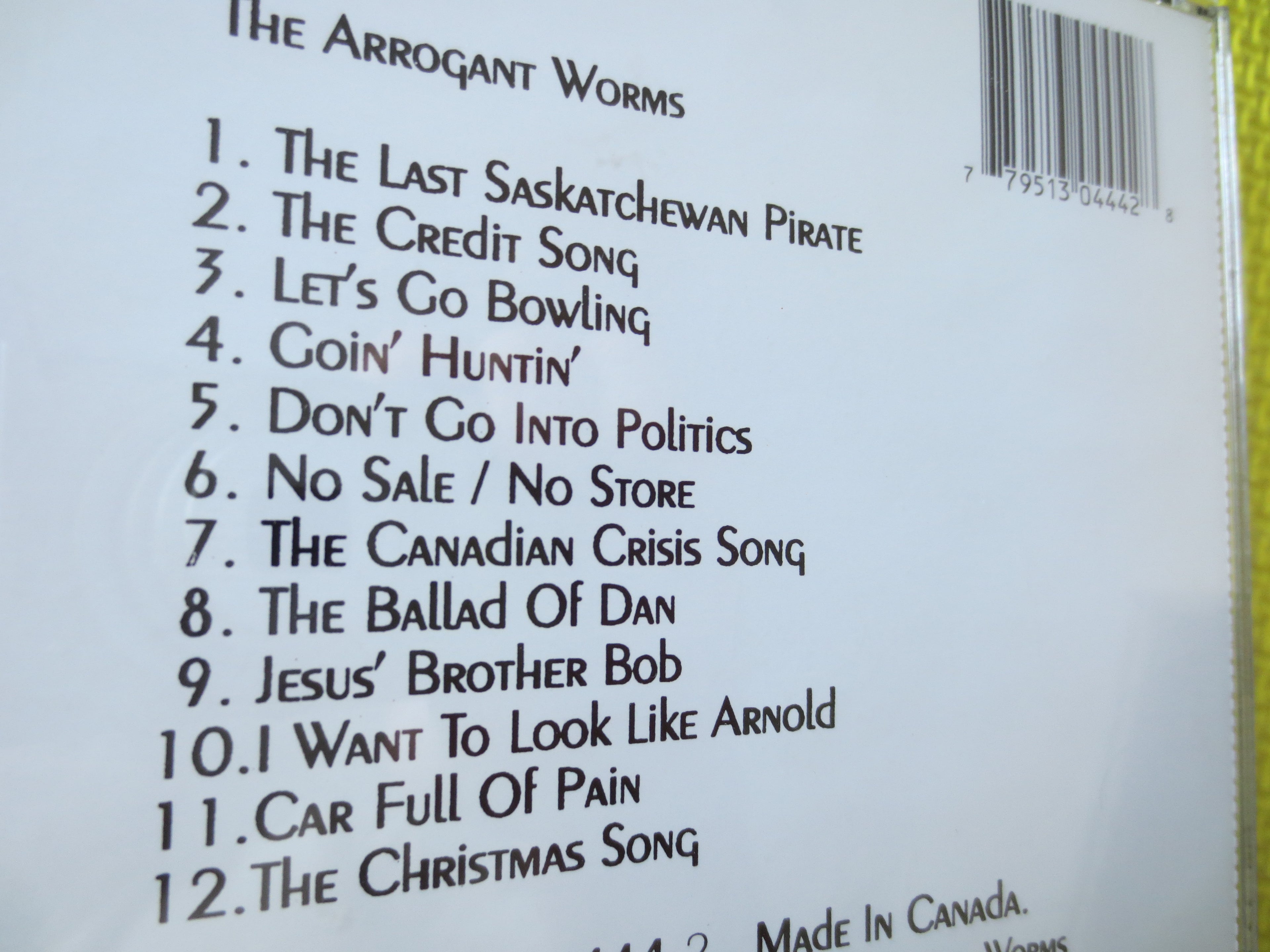 The Arrogant Worms – The Arrogant Worms (1992) CD