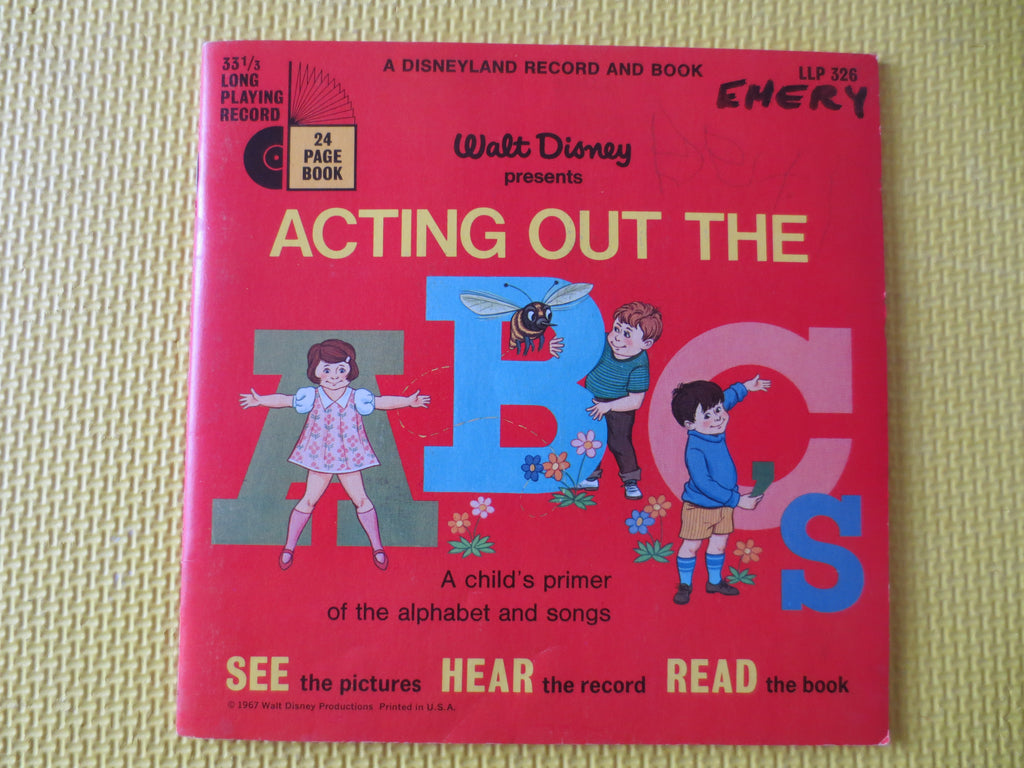 Acting Out the ABC's – Disneyland Book & Record Set (1967)