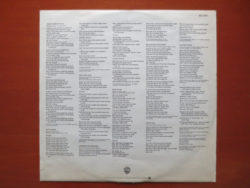Seals & Crofts – Get Closer (1975) Vinyl LP