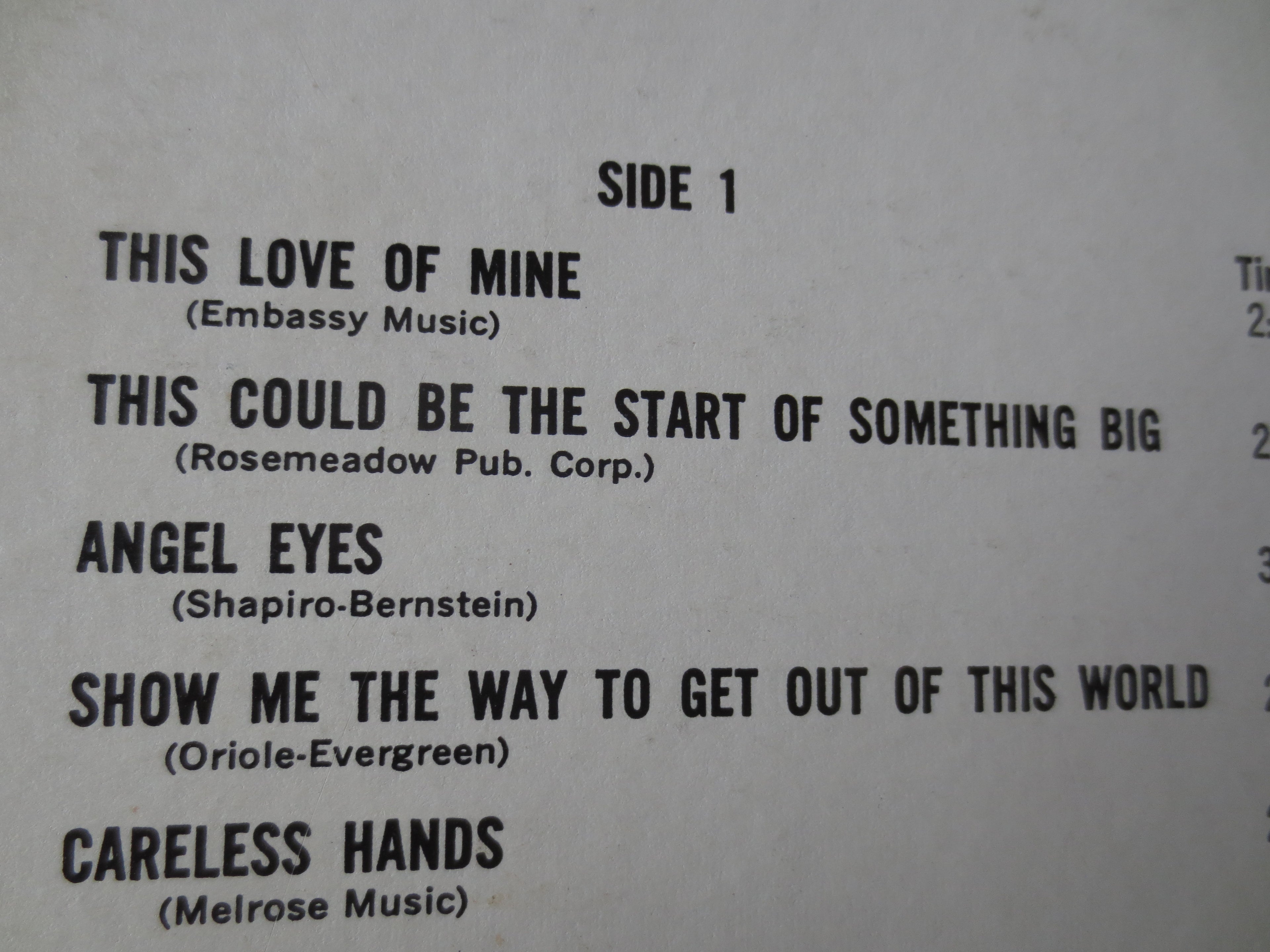 Jack Jones – This Could Be the Start of Something Big (1966) Vinyl LP