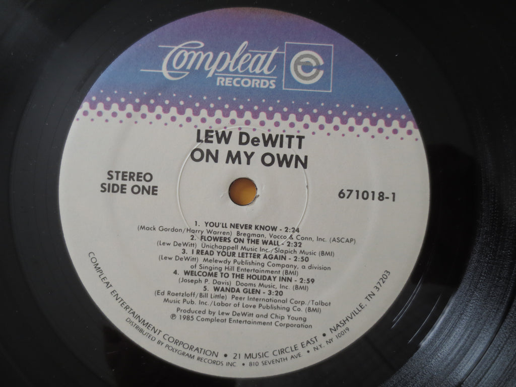 Lew DeWitt – On My Own (1985) [Vinyl LP]
