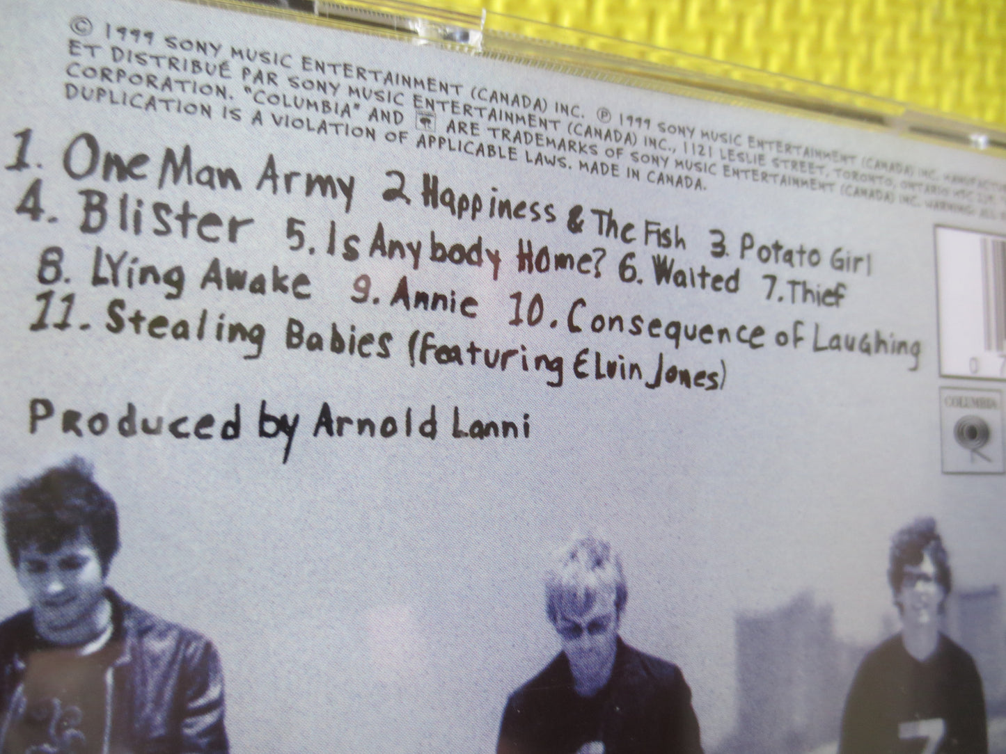 OUR LADY PEACE, Happiness, Our Lady Peace Cd, Our Lady Peace Album, Music Cds, Rock Music cd, Rock Cd, Cds, 1999 Compact Disc