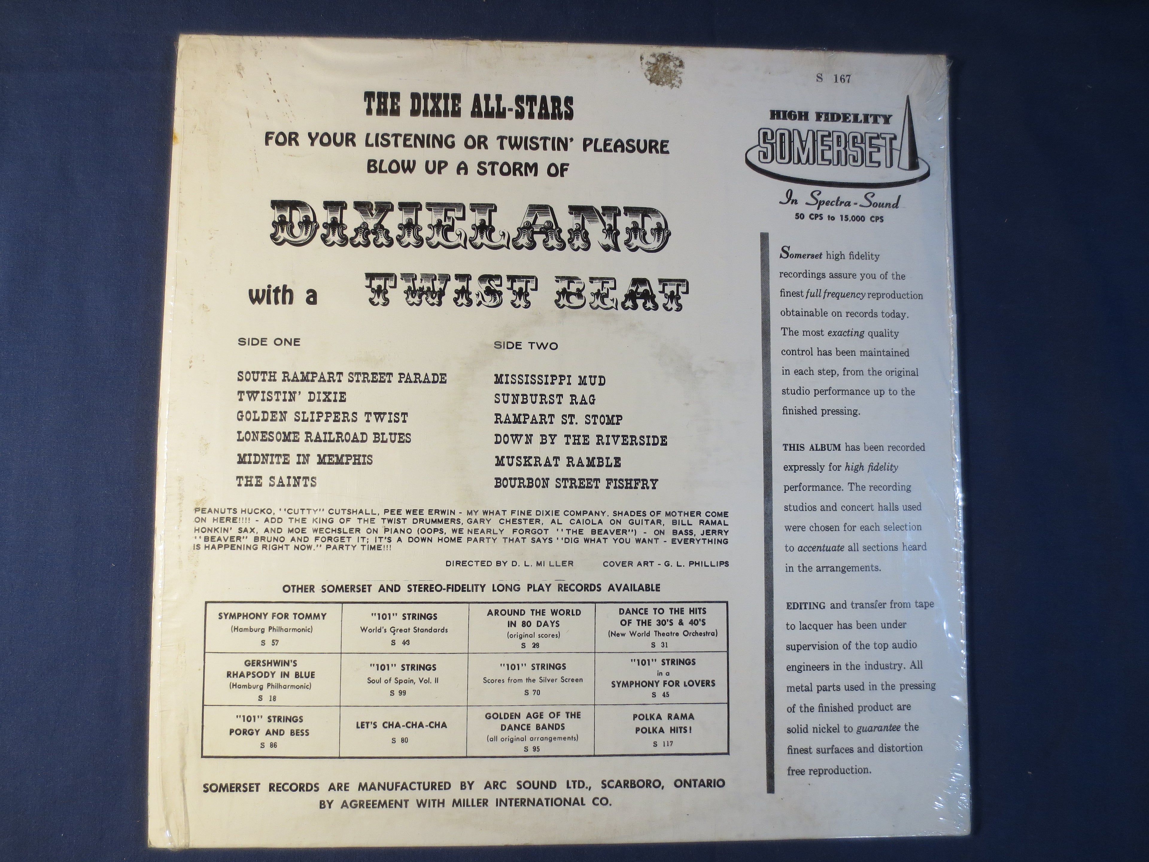 The Dixie All-Stars – Dixieland with a Twist Beat (1962) Vinyl LP