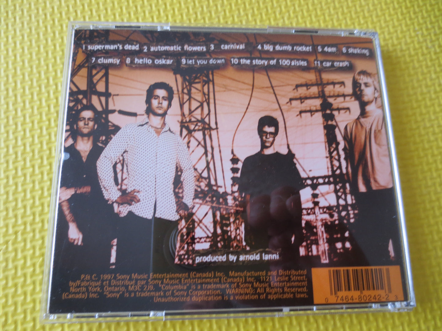 OUR LADY PEACE, Clumsy, Our Lady Peace Cd, Our Lady Peace Album, Music Cds, Rock Music cd, Rock Cd, Pop Cds, 1997 Compact Disc