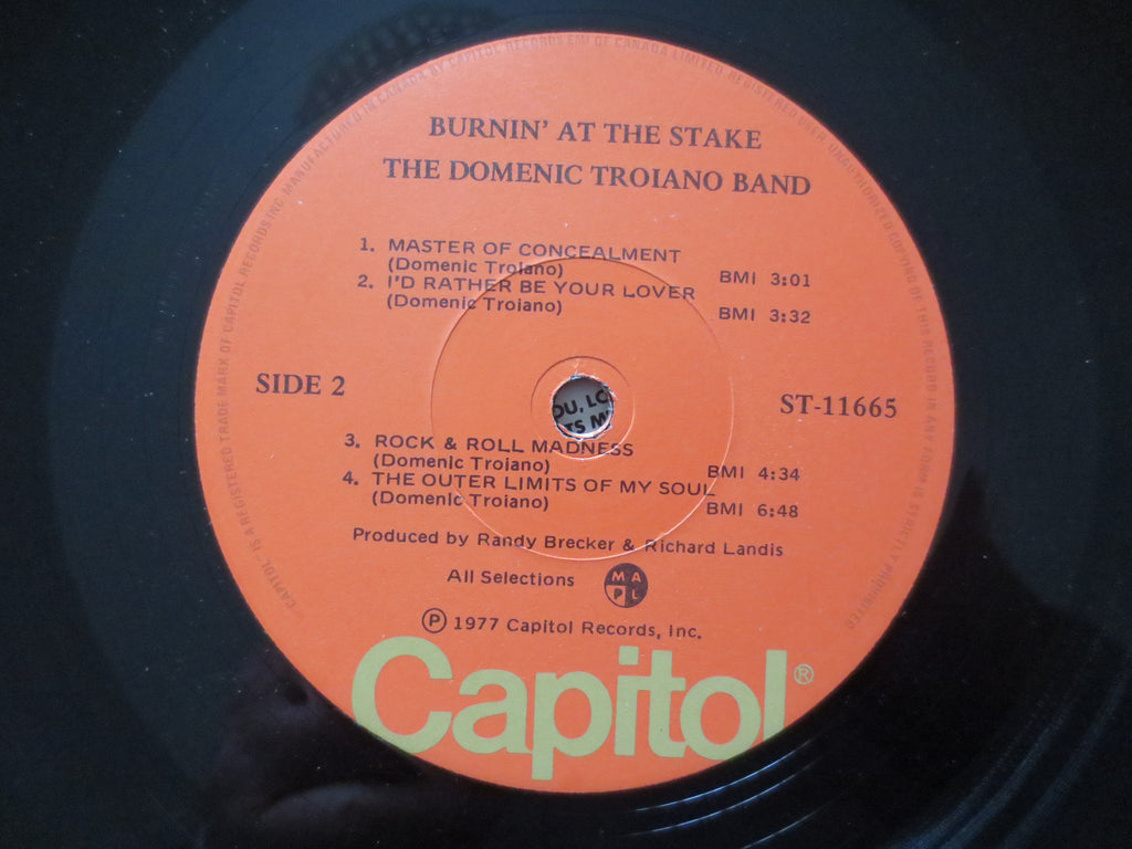 Dominic Troiano – Burnin' at the Stake (1977) Vinyl LP