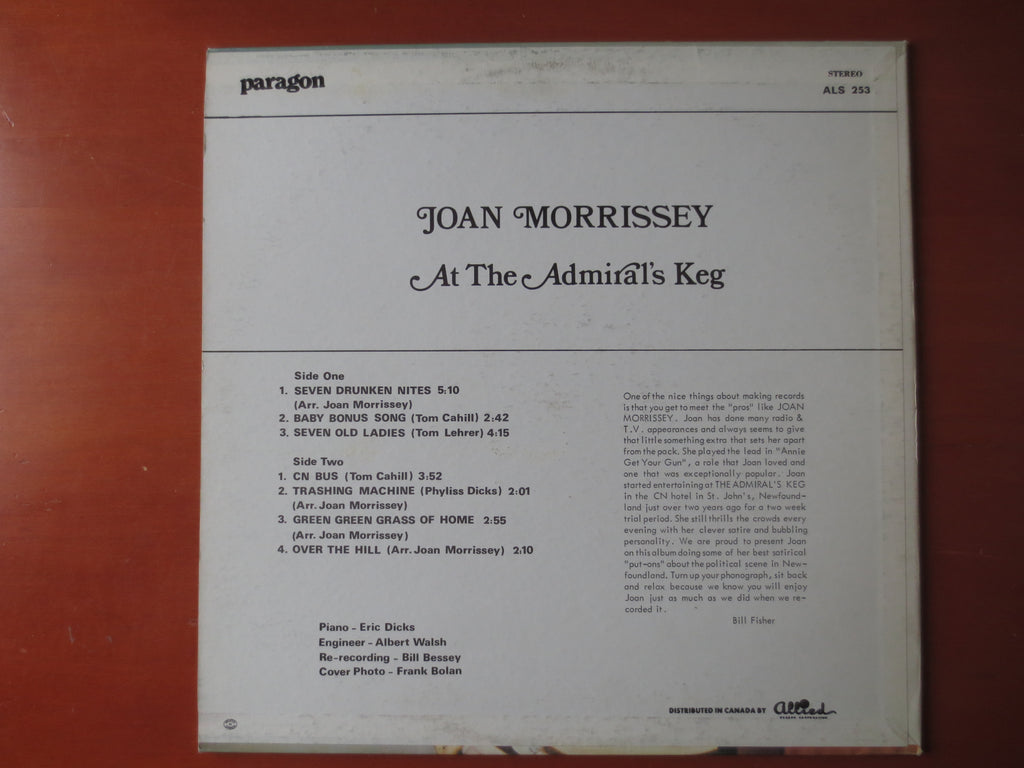 Joan Morrissey – At the Admiral's Keg (1970) Vinyl LP