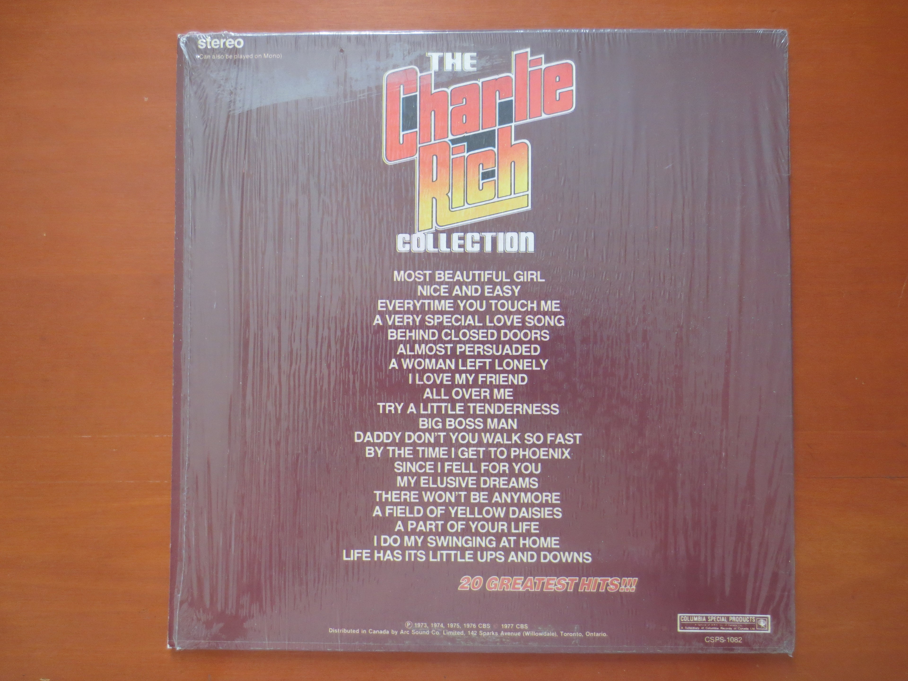 Charlie Rich – The Charlie Rich Collection (1977) Vinyl LP