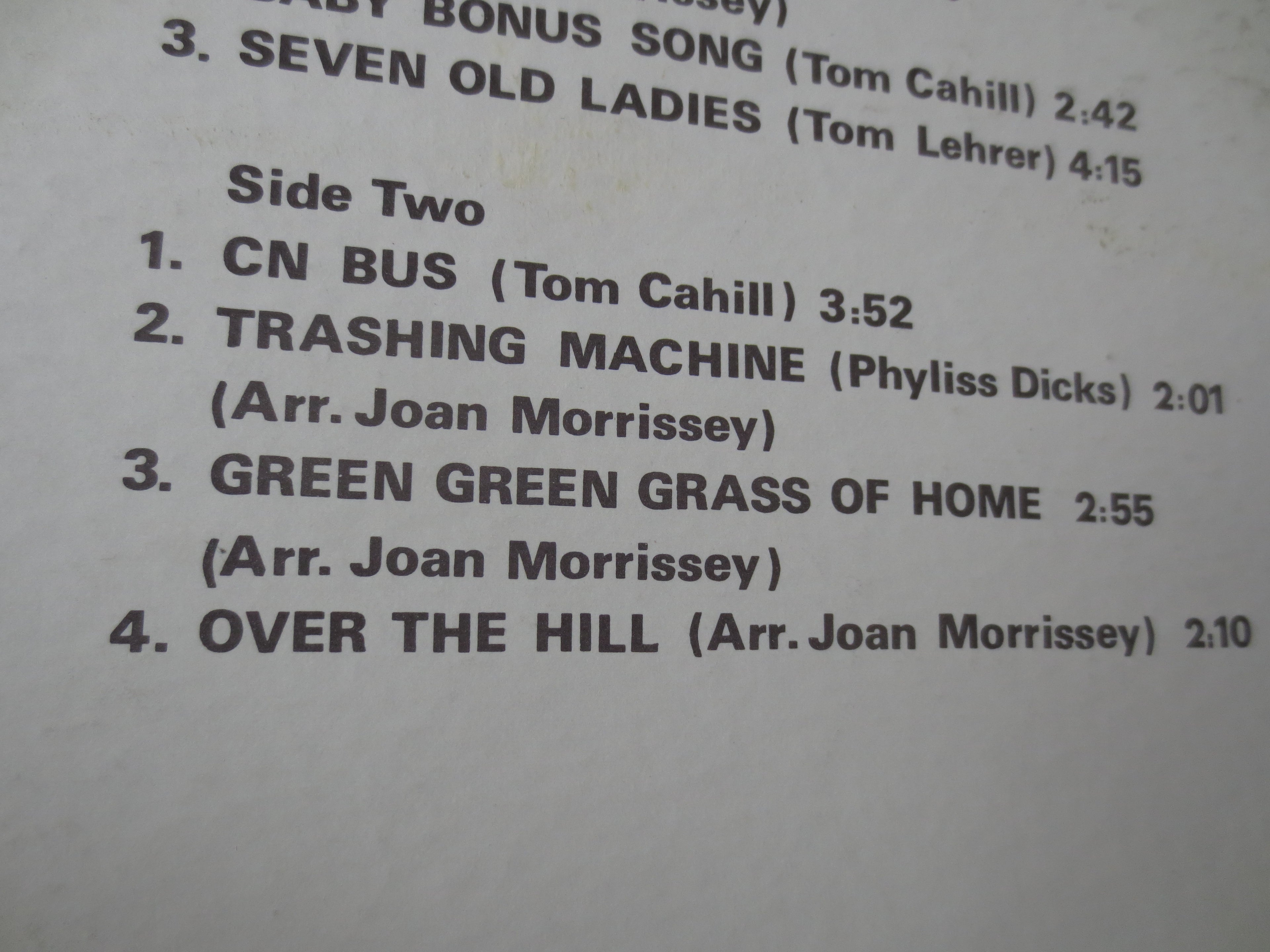 Joan Morrissey – At the Admiral's Keg (1970) Vinyl LP