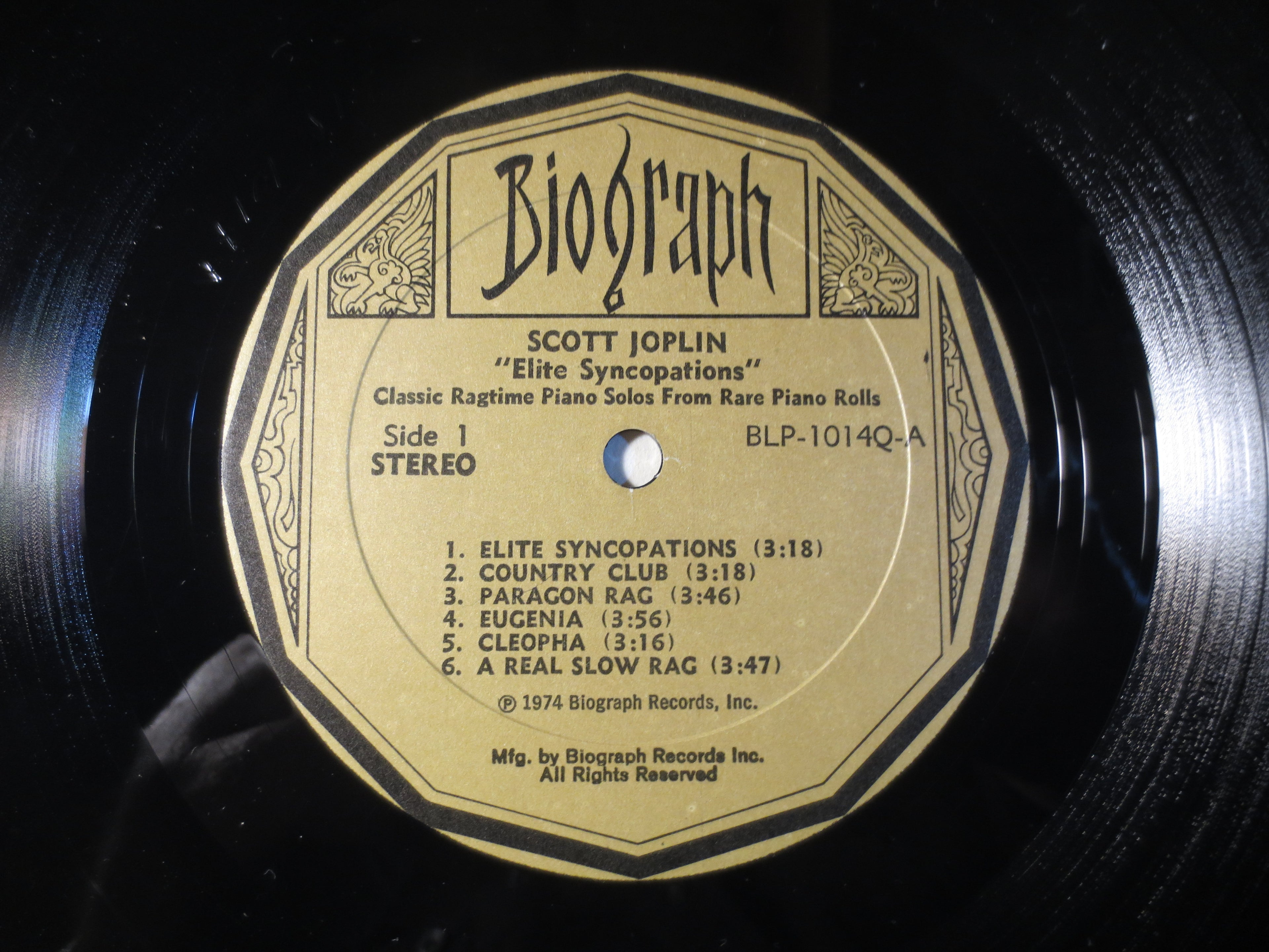 Scott Joplin – Elite Syncopations (1974) Vinyl LP