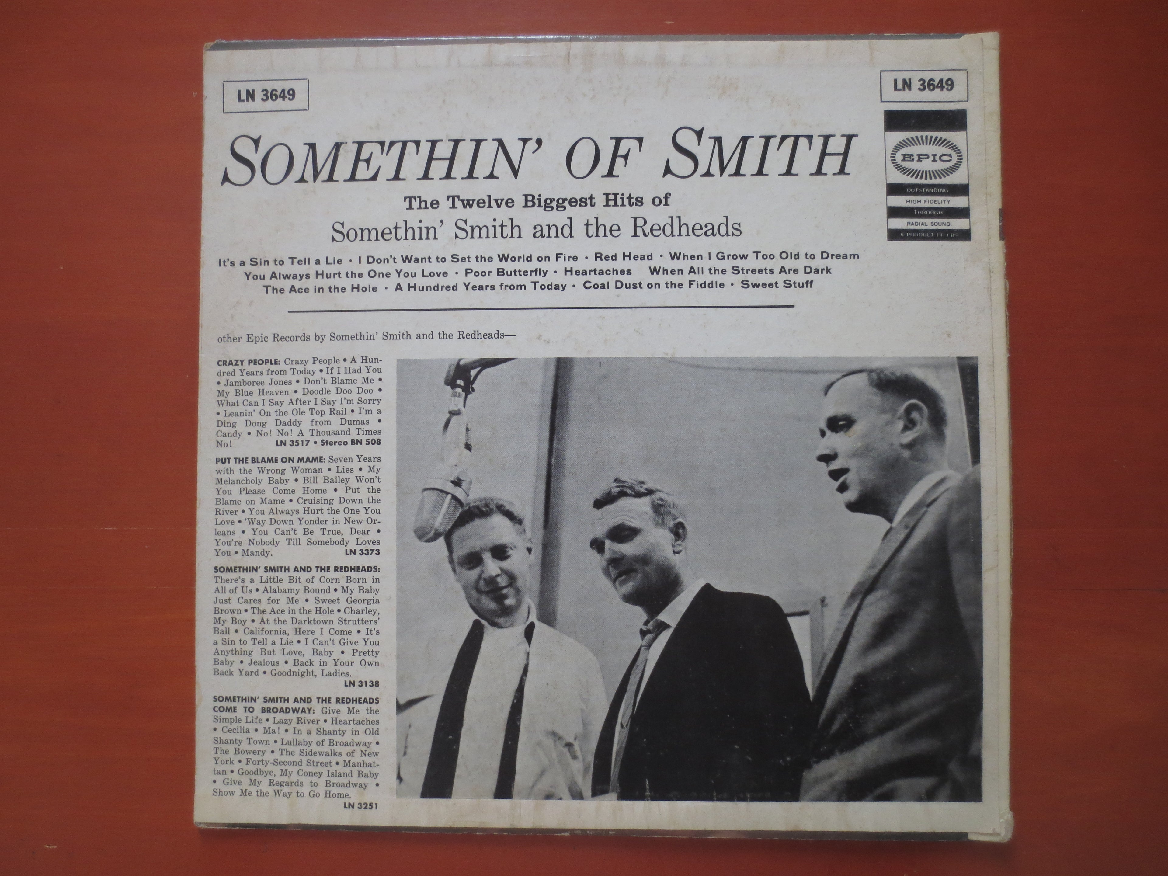 Somethin' Smith – 12 Biggest Hits (1959) Vinyl LP